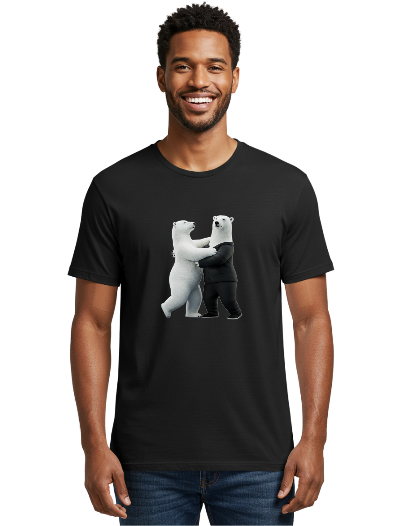 Dancing-Polar-Bears-1 Men'S Graphic Tee, 100% Cotton, Comfortable Casual Summer Wear, Machine Washable, Vintage Camera, Old Camera, Antique Camera, Black Camera, Classic Photography, Photography Equipment, Nostalgic Device, Film Camera, Baf018