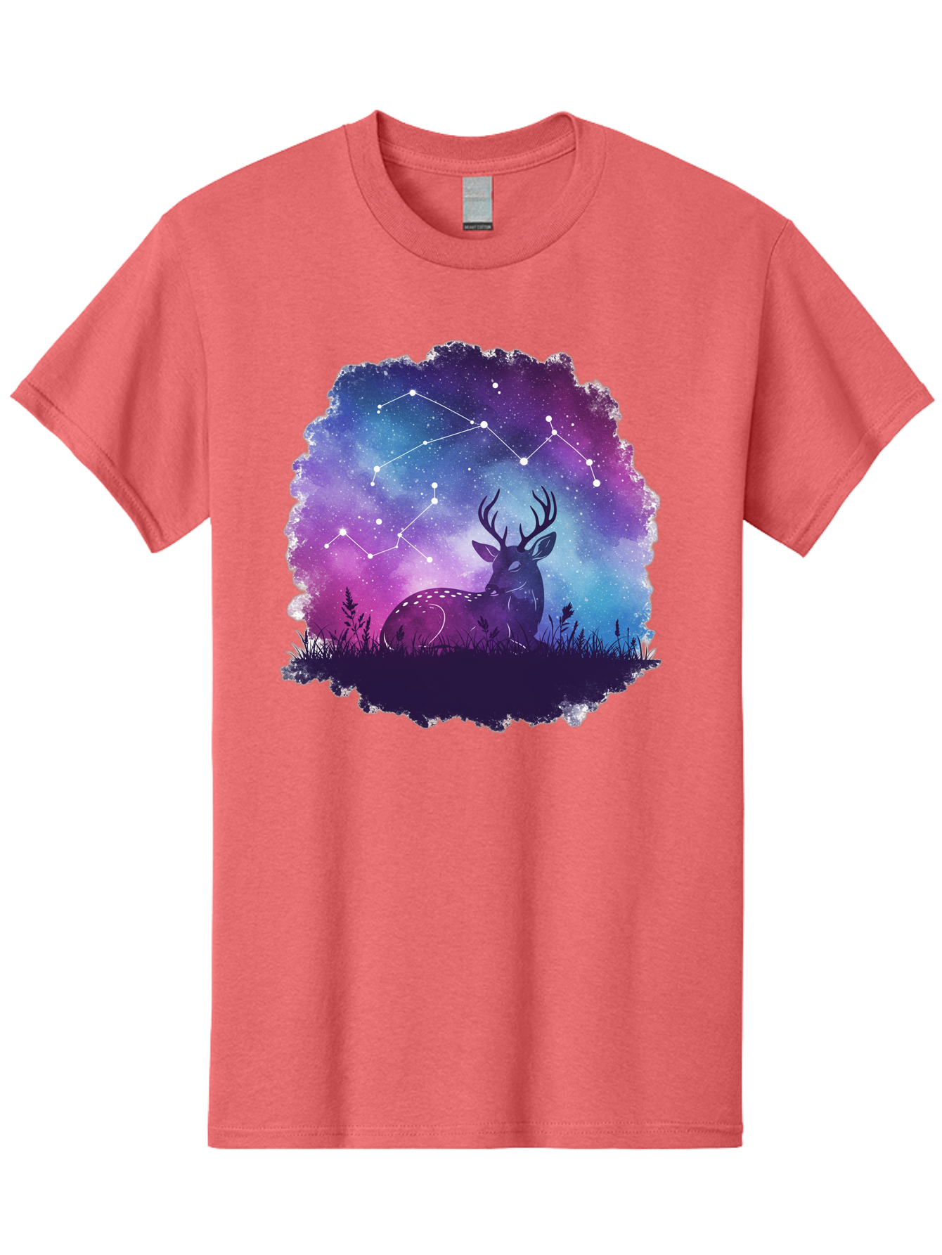 Deer-Constellation-2 Men'S Graphic Tee, 100% Cotton, Comfortable Casual Summer Wear, Machine Washable, Vintage Camera, Old Camera, Antique Camera, Black Camera, Classic Photography, Photography Equipment, Nostalgic Device, Film Camera, Baf022