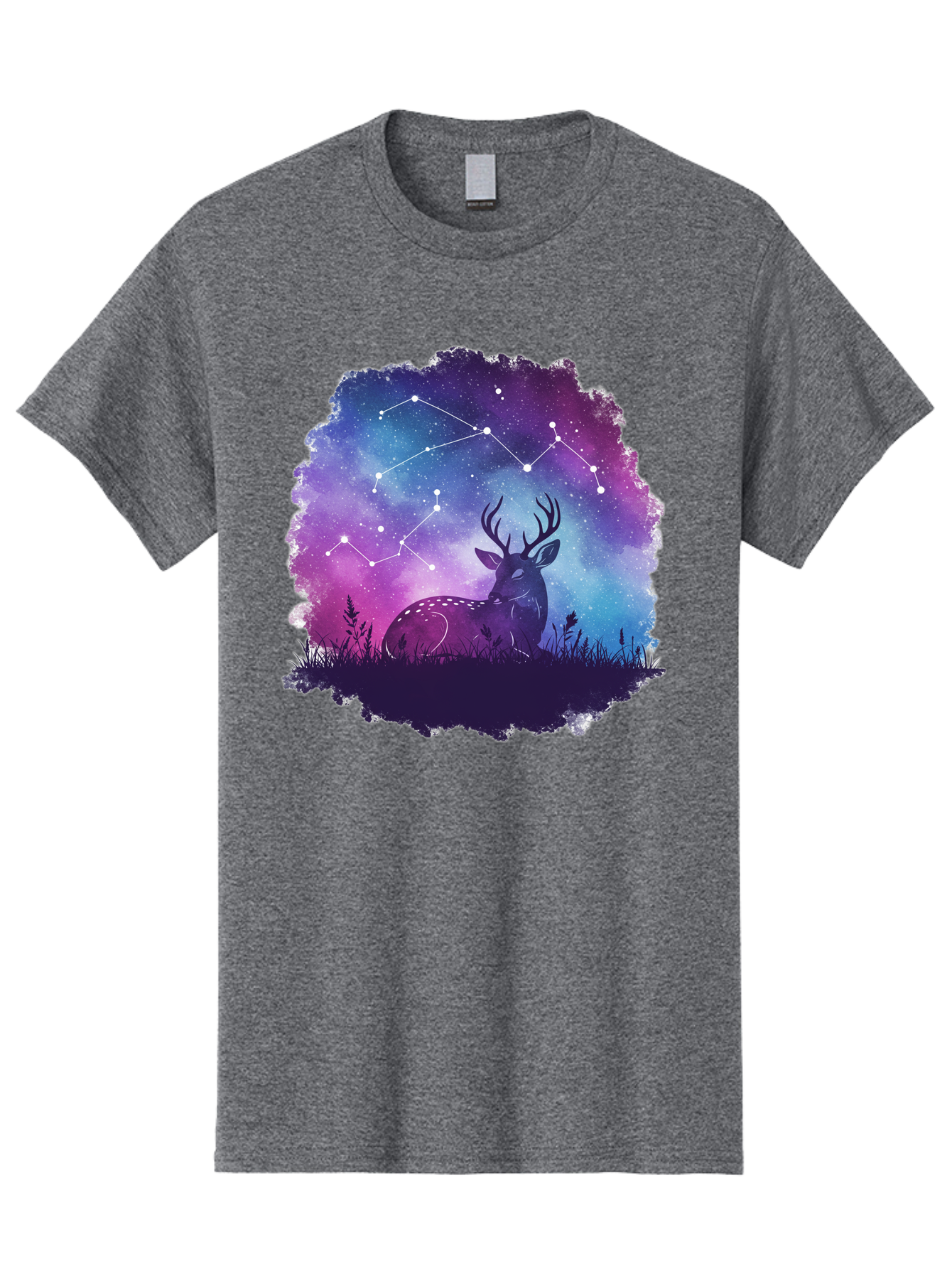 Deer-Constellation-2 Men'S Graphic Tee, 100% Cotton, Comfortable Casual Summer Wear, Machine Washable, Vintage Camera, Old Camera, Antique Camera, Black Camera, Classic Photography, Photography Equipment, Nostalgic Device, Film Camera, Baf022
