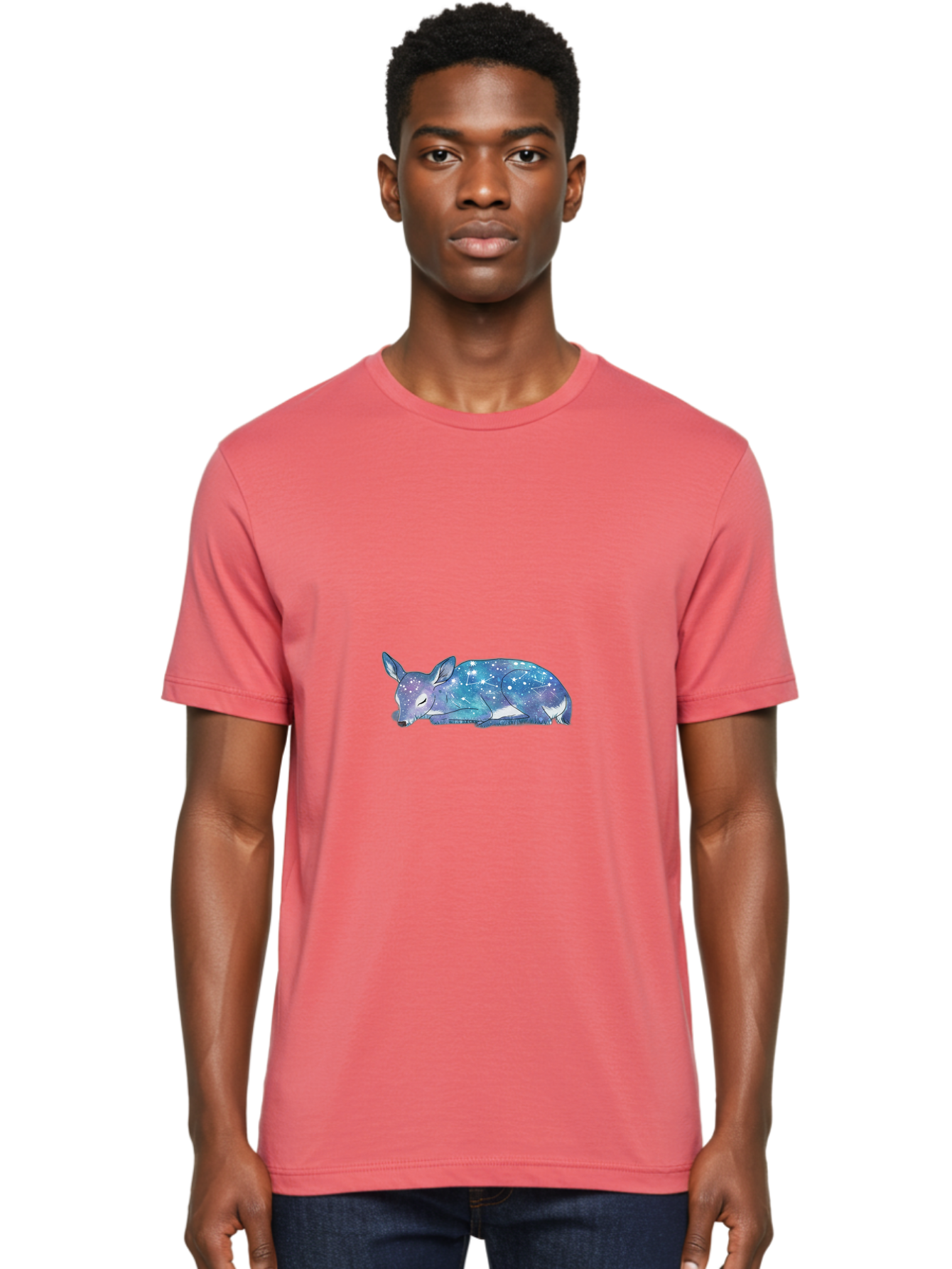 Deer-Sleeping Men'S Graphic Tee, 100% Cotton, Comfortable Casual Summer Wear, Machine Washable, Vintage Camera, Old Camera, Antique Camera, Black Camera, Classic Photography, Photography Equipment, Nostalgic Device, Film Camera, Camera Art Baf029