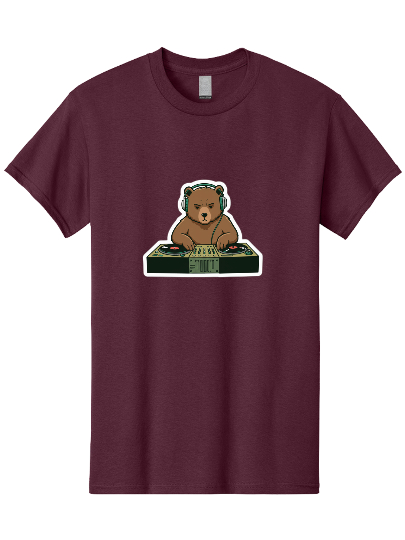 Dj-Bear-2 Men'S Graphic Tee, 100% Cotton, Comfortable Casual Summer Wear, Machine Washable, Vintage Camera, Old Camera, Antique Camera, Black Camera, Classic Photography, Photography Equipment, Nostalgic Device, Film Camera, Camera Art Baf037