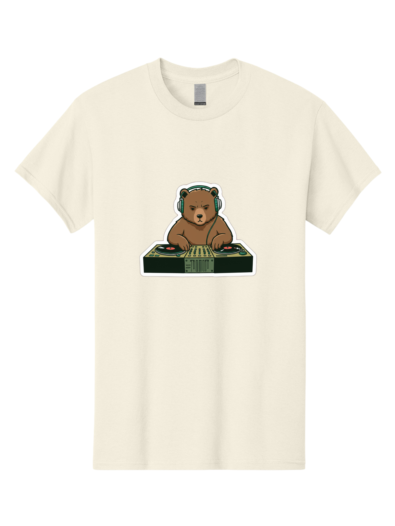 Dj-Bear-2 Men'S Graphic Tee, 100% Cotton, Comfortable Casual Summer Wear, Machine Washable, Vintage Camera, Old Camera, Antique Camera, Black Camera, Classic Photography, Photography Equipment, Nostalgic Device, Film Camera, Camera Art Baf037