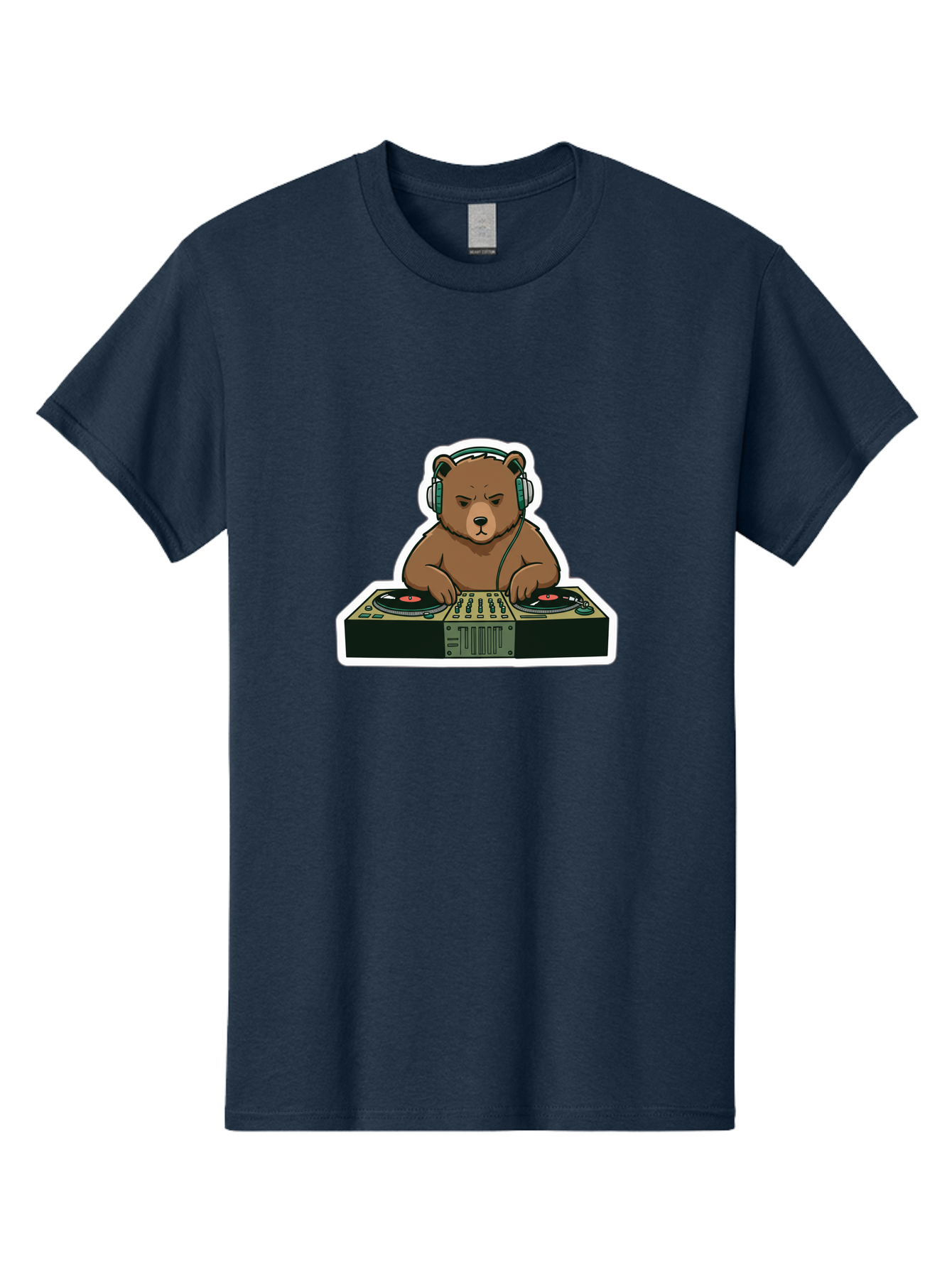 Dj-Bear-2 Men'S Graphic Tee, 100% Cotton, Comfortable Casual Summer Wear, Machine Washable, Vintage Camera, Old Camera, Antique Camera, Black Camera, Classic Photography, Photography Equipment, Nostalgic Device, Film Camera, Camera Art Baf037