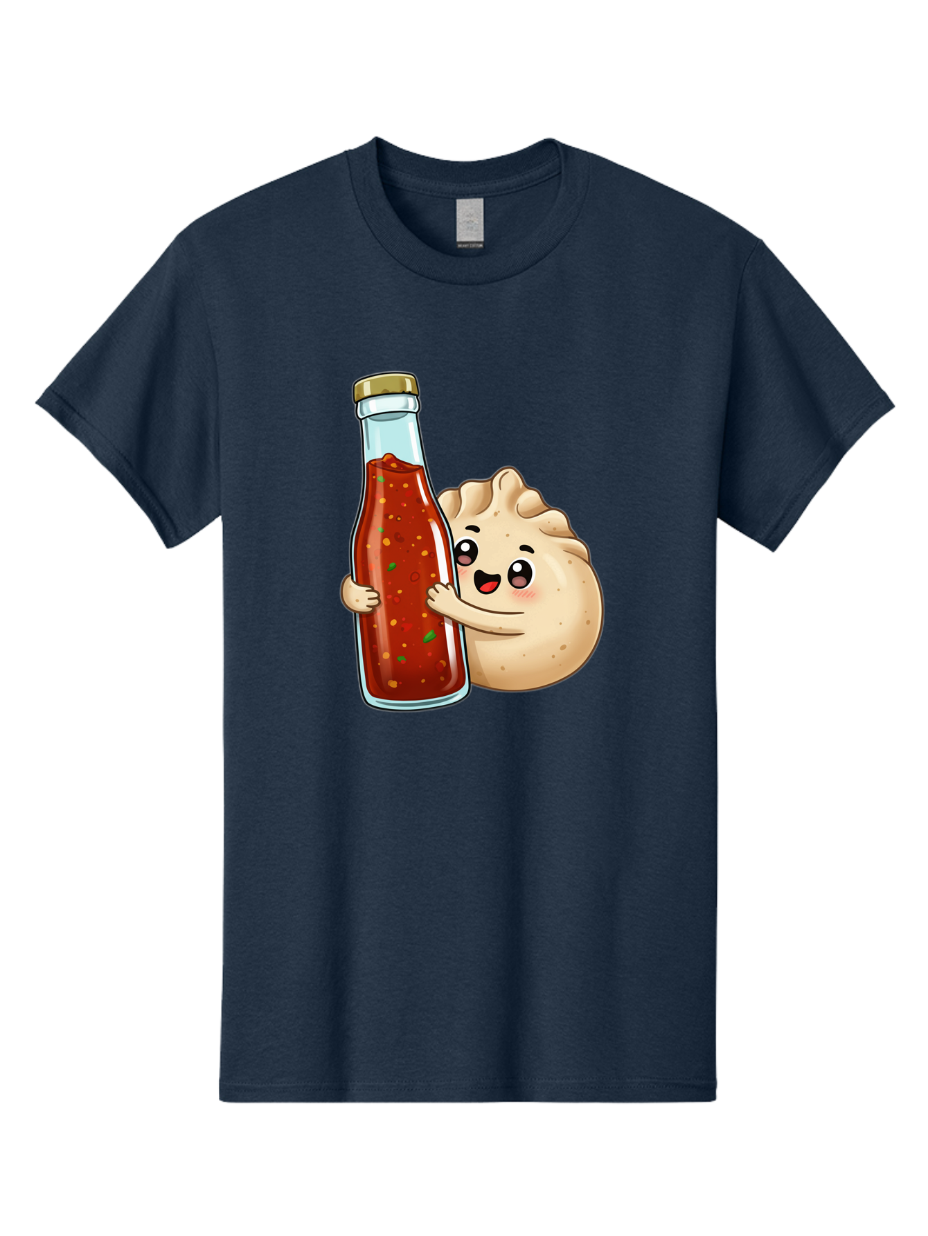Dumpling-Hot-Sauce-Bottle Men'S Graphic Tee, 100% Cotton, Comfortable Casual Summer Wear, Machine Washable, Vintage Camera, Old Camera, Antique Camera, Black Camera, Classic Photography, Photography Equipment, Nostalgic Device, Film Camera, Baf048