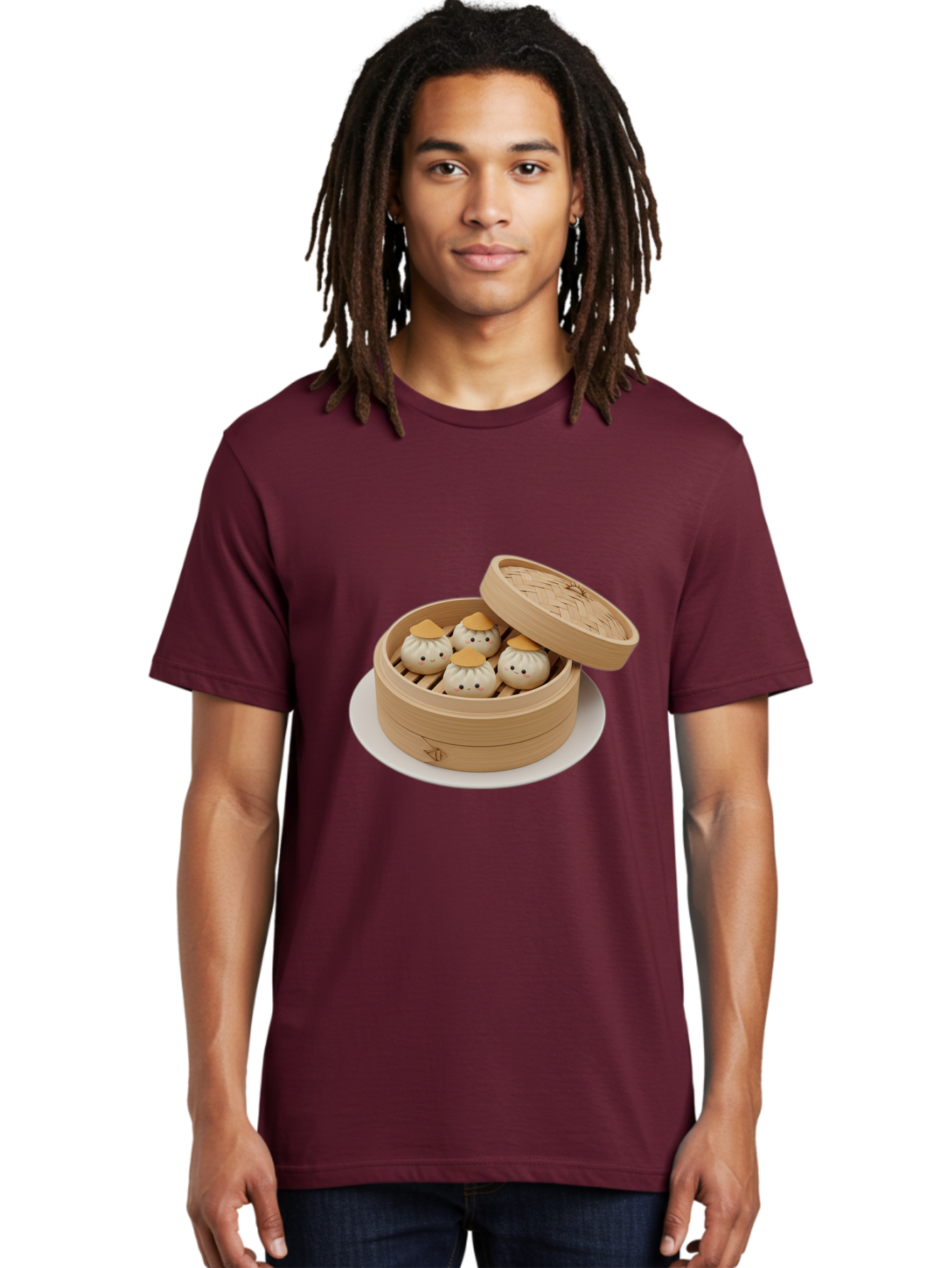 Dumplings-Steamer Men'S Graphic Tee, 100% Cotton, Comfortable Casual Summer Wear, Machine Washable, Vintage Camera, Old Camera, Antique Camera, Black Camera, Classic Photography, Photography Equipment, Nostalgic Device, Film Camera, Camera Art Baf052