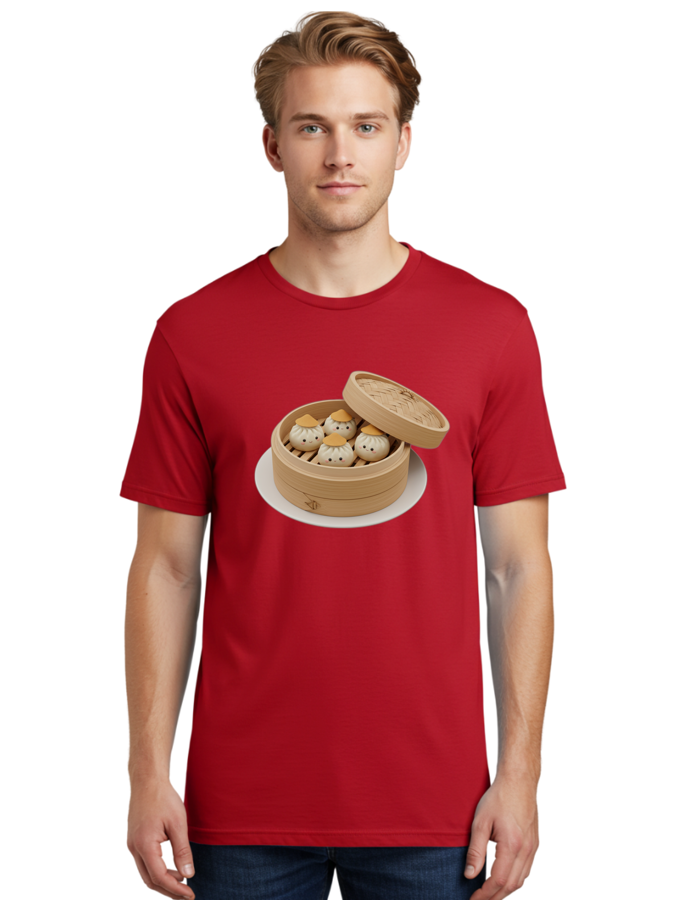 Dumplings-Steamer Men'S Graphic Tee, 100% Cotton, Comfortable Casual Summer Wear, Machine Washable, Vintage Camera, Old Camera, Antique Camera, Black Camera, Classic Photography, Photography Equipment, Nostalgic Device, Film Camera, Camera Art Baf052