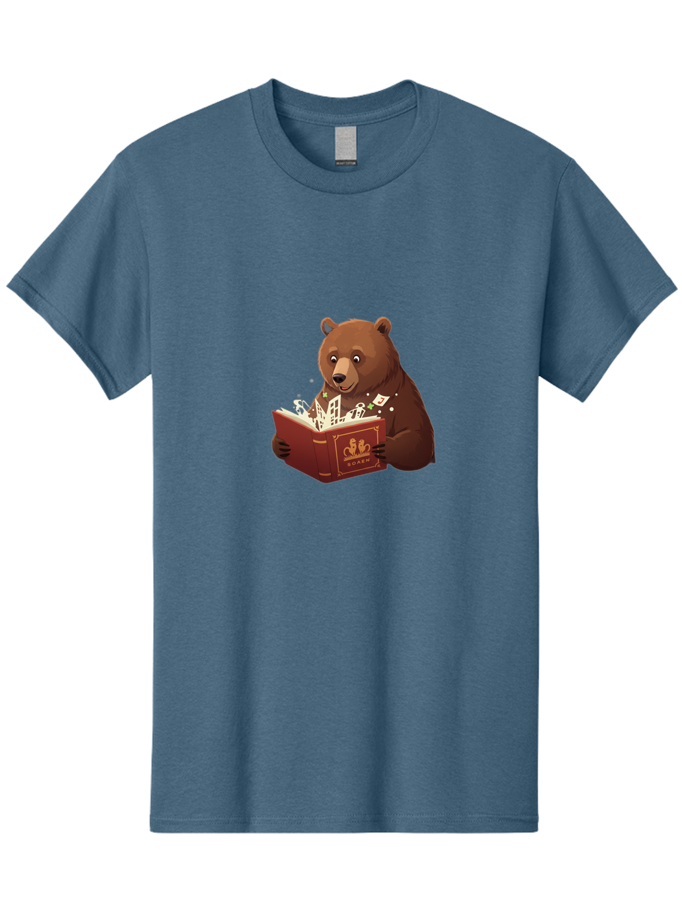 Eden-Bear-Reading-Book Men'S Graphic Tee, 100% Cotton, Comfortable Casual Summer Wear, Machine Washable, Vintage Camera, Old Camera, Antique Camera, Black Camera, Classic Photography, Photography Equipment, Nostalgic Device, Film Camera, Baf054