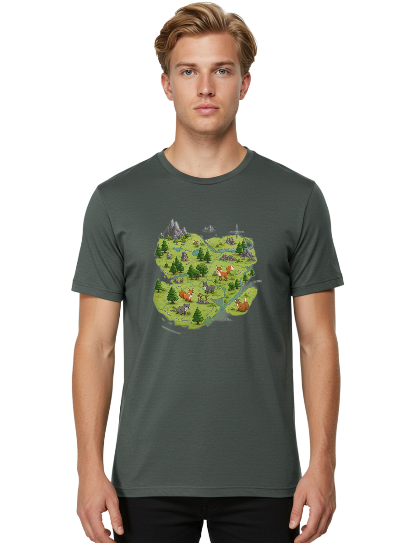 Fantasy-Forest Men'S Graphic Tee, 100% Cotton, Comfortable Casual Summer Wear, Machine Washable, Vintage Camera, Old Camera, Antique Camera, Black Camera, Classic Photography, Photography Equipment, Nostalgic Device, Film Camera, Camera Art Baf058