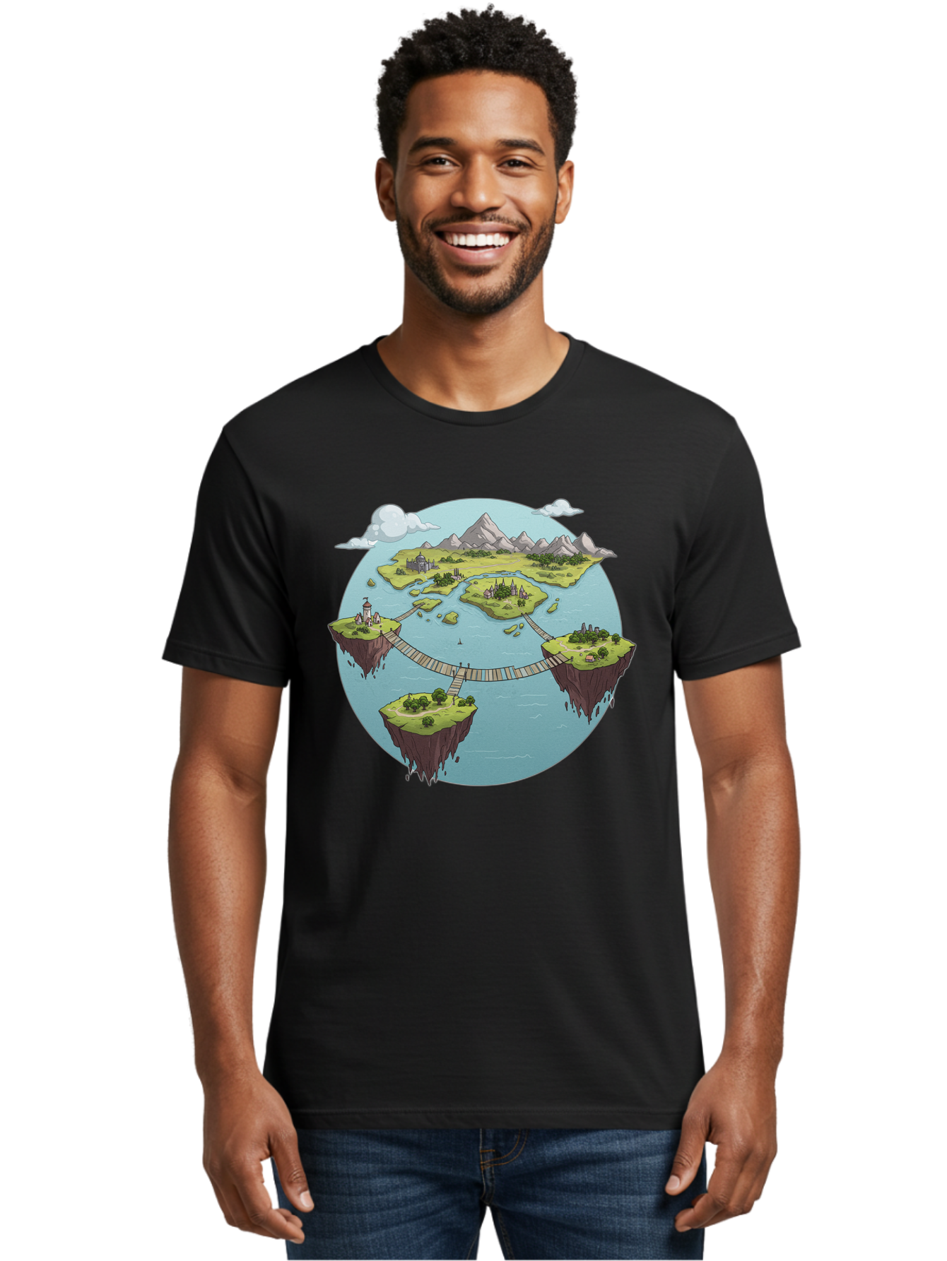 Floating-Islands Men'S Graphic Tee, 100% Cotton, Comfortable Casual Summer Wear, Machine Washable, Vintage Camera, Old Camera, Antique Camera, Black Camera, Classic Photography, Photography Equipment, Nostalgic Device, Film Camera, Camera Art Baf075