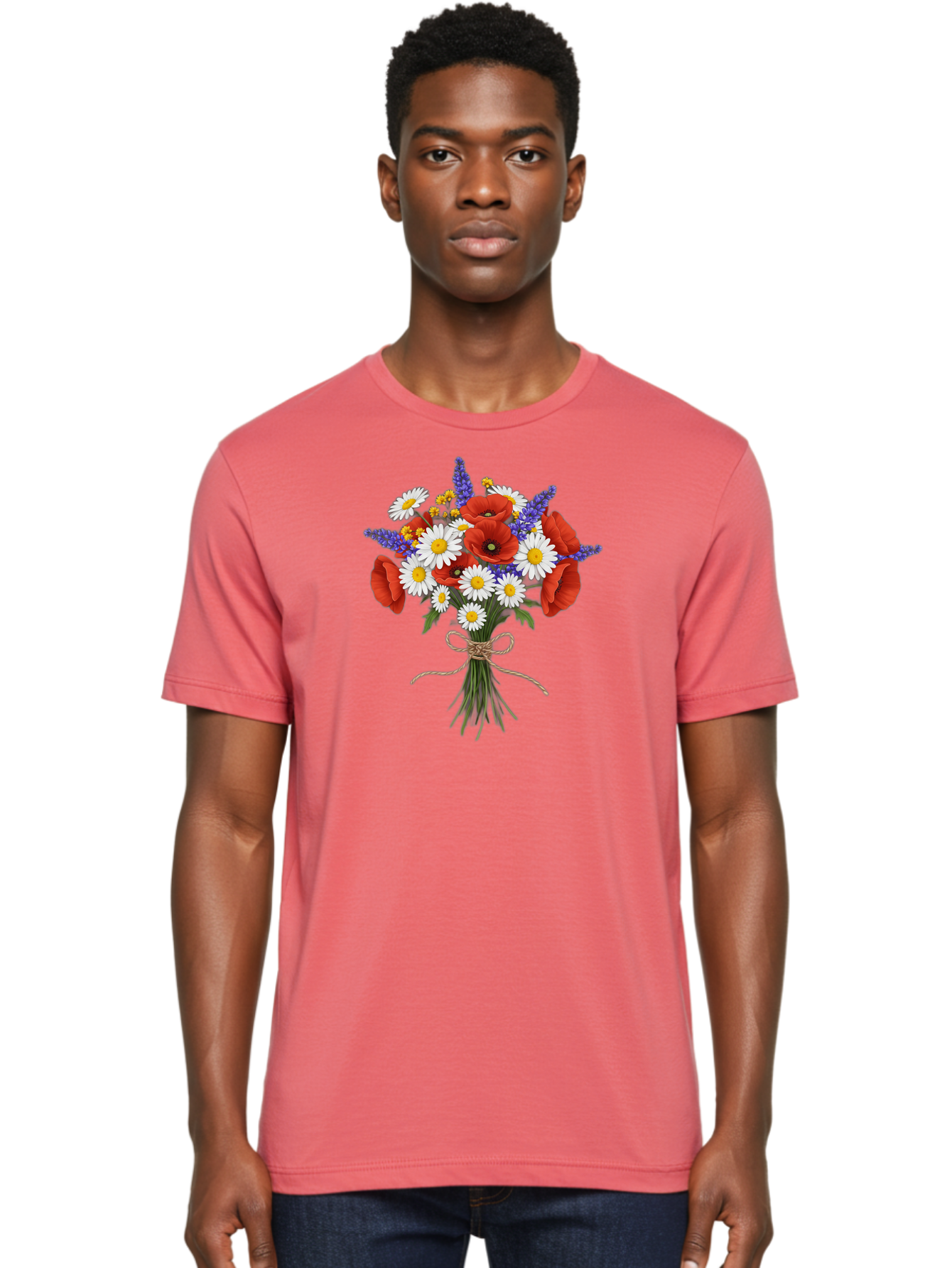 Floral-Bouquet-3 Men'S Graphic Tee, 100% Cotton, Comfortable Casual Summer Wear, Machine Washable, Vintage Camera, Old Camera, Antique Camera, Black Camera, Classic Photography, Photography Equipment, Nostalgic Device, Film Camera, Camera Art Baf078