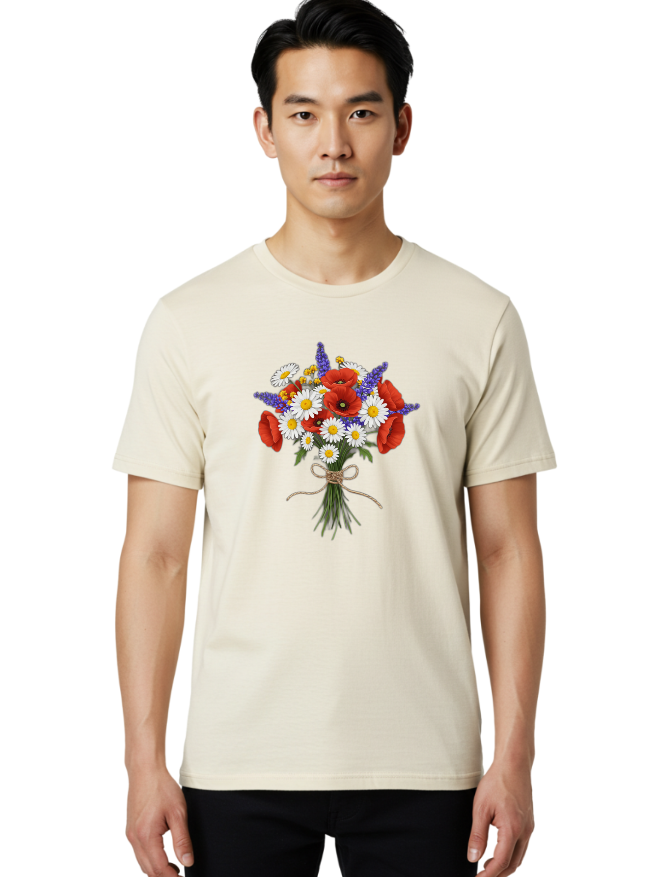 Floral-Bouquet-3 Men'S Graphic Tee, 100% Cotton, Comfortable Casual Summer Wear, Machine Washable, Vintage Camera, Old Camera, Antique Camera, Black Camera, Classic Photography, Photography Equipment, Nostalgic Device, Film Camera, Camera Art Baf078