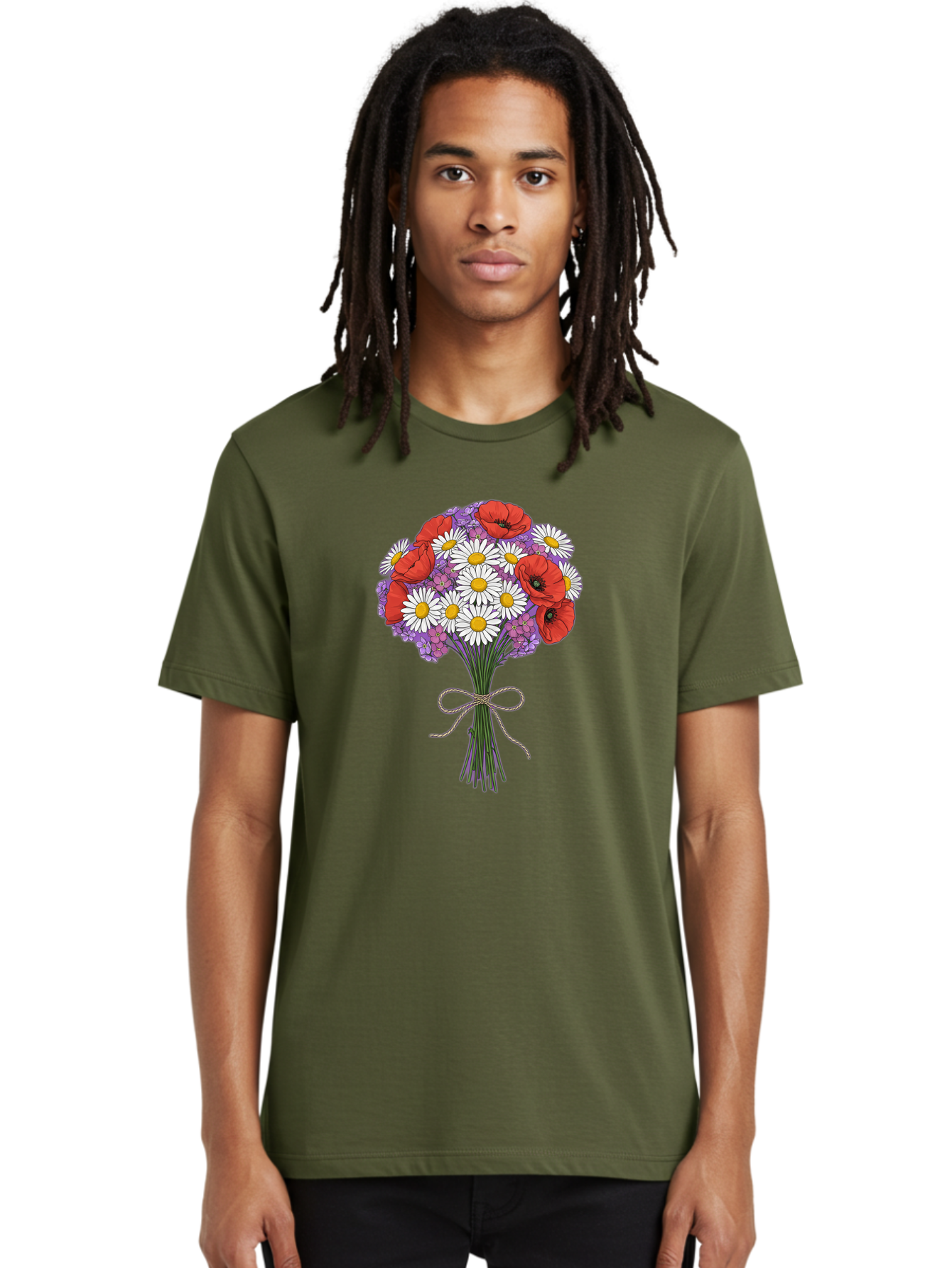 Floral-Bouquet-4 Men'S Graphic Tee, 100% Cotton, Comfortable Casual Summer Wear, Machine Washable, Vintage Camera, Old Camera, Antique Camera, Black Camera, Classic Photography, Photography Equipment, Nostalgic Device, Film Camera, Camera Art Baf079