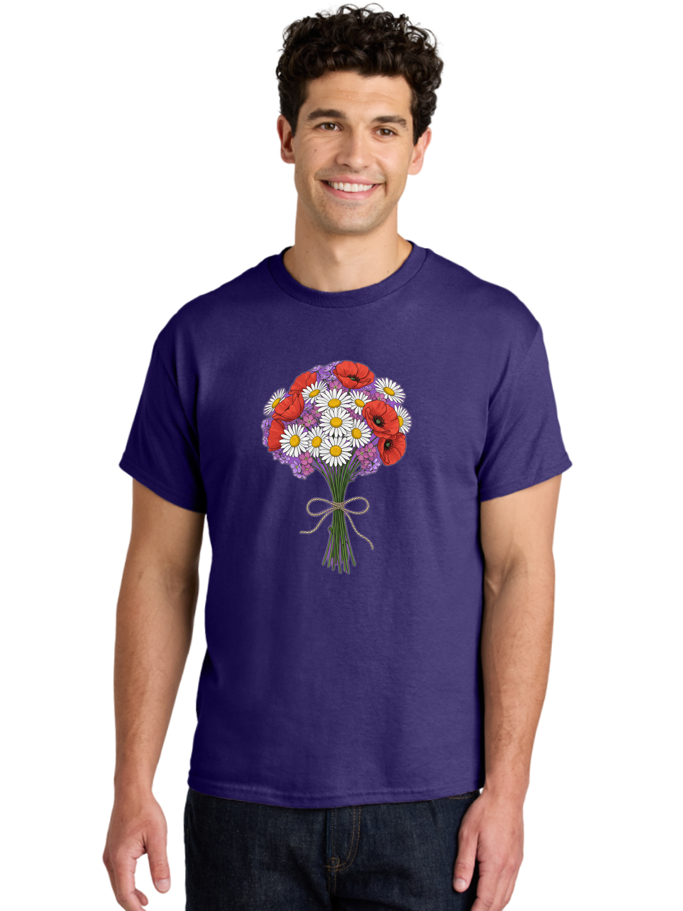 Floral-Bouquet-4 Men'S Graphic Tee, 100% Cotton, Comfortable Casual Summer Wear, Machine Washable, Vintage Camera, Old Camera, Antique Camera, Black Camera, Classic Photography, Photography Equipment, Nostalgic Device, Film Camera, Camera Art Baf079
