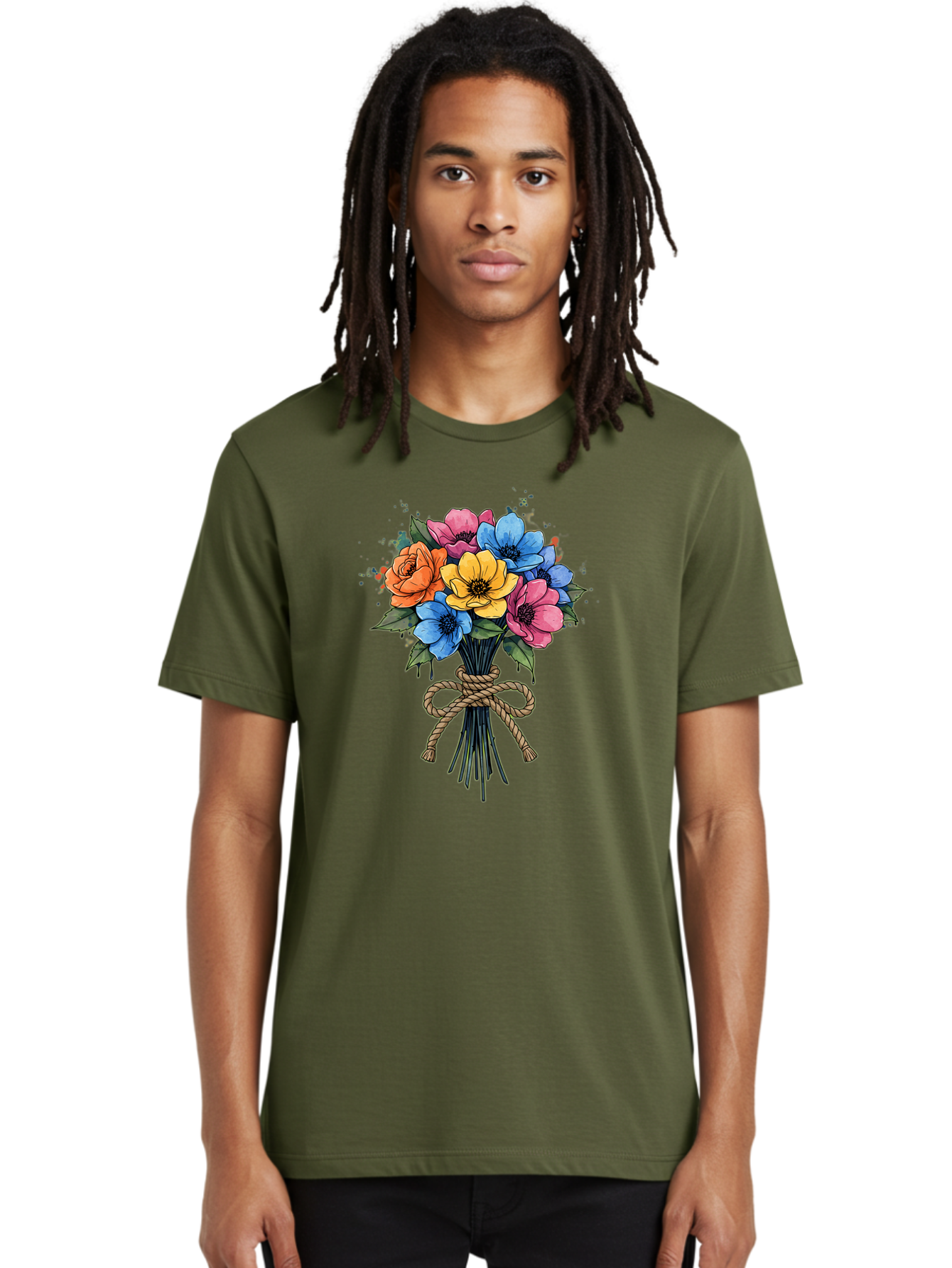 Floral-Bouquet Men'S Graphic Tee, 100% Cotton, Comfortable Casual Summer Wear, Machine Washable, Vintage Camera, Old Camera, Antique Camera, Black Camera, Classic Photography, Photography Equipment, Nostalgic Device, Film Camera, Camera Art Baf083