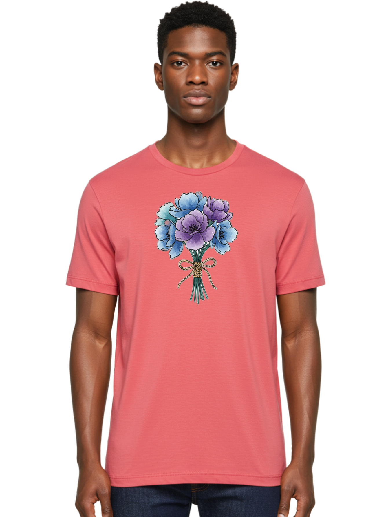 Flower-Bouquet Men'S Graphic Tee, 100% Cotton, Comfortable Casual Summer Wear, Machine Washable, Vintage Camera, Old Camera, Antique Camera, Black Camera, Classic Photography, Photography Equipment, Nostalgic Device, Film Camera, Camera Art Baf089