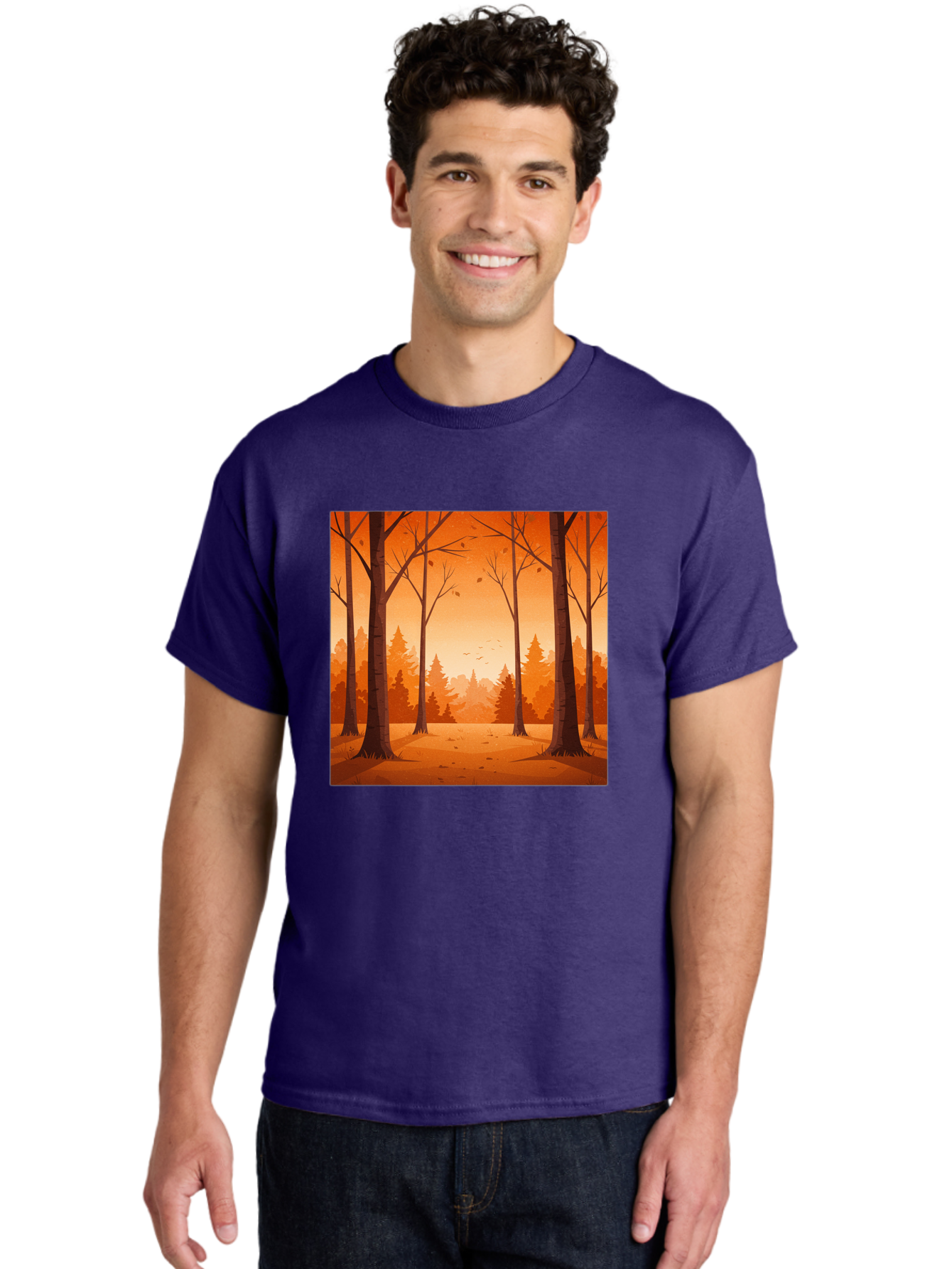 Forest-Landscape Men'S Graphic Tee, 100% Cotton, Comfortable Casual Summer Wear, Machine Washable, Vintage Camera, Old Camera, Antique Camera, Black Camera, Classic Photography, Photography Equipment, Nostalgic Device, Film Camera, Camera Art Baf098