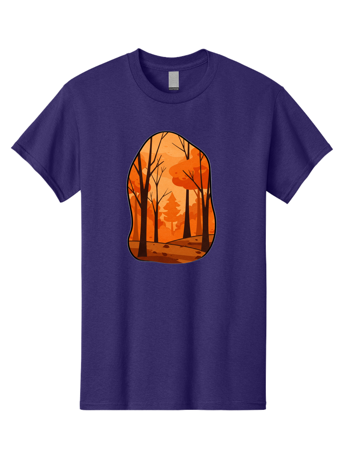 Forest-Scene-1 Men'S Graphic Tee, 100% Cotton, Comfortable Casual Summer Wear, Machine Washable, Vintage Camera, Old Camera, Antique Camera, Black Camera, Classic Photography, Photography Equipment, Nostalgic Device, Film Camera, Camera Art Baf099