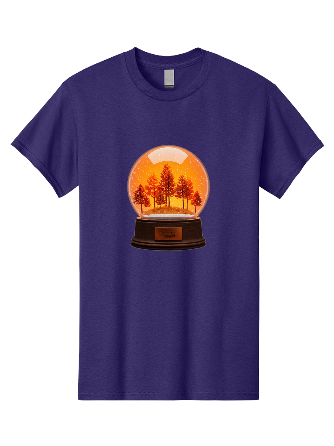 Forest-Snow-Globe Men'S Graphic Tee, 100% Cotton, Comfortable Casual Summer Wear, Machine Washable, Vintage Camera, Old Camera, Antique Camera, Black Camera, Classic Photography, Photography Equipment, Nostalgic Device, Film Camera, Camera Art Baf101