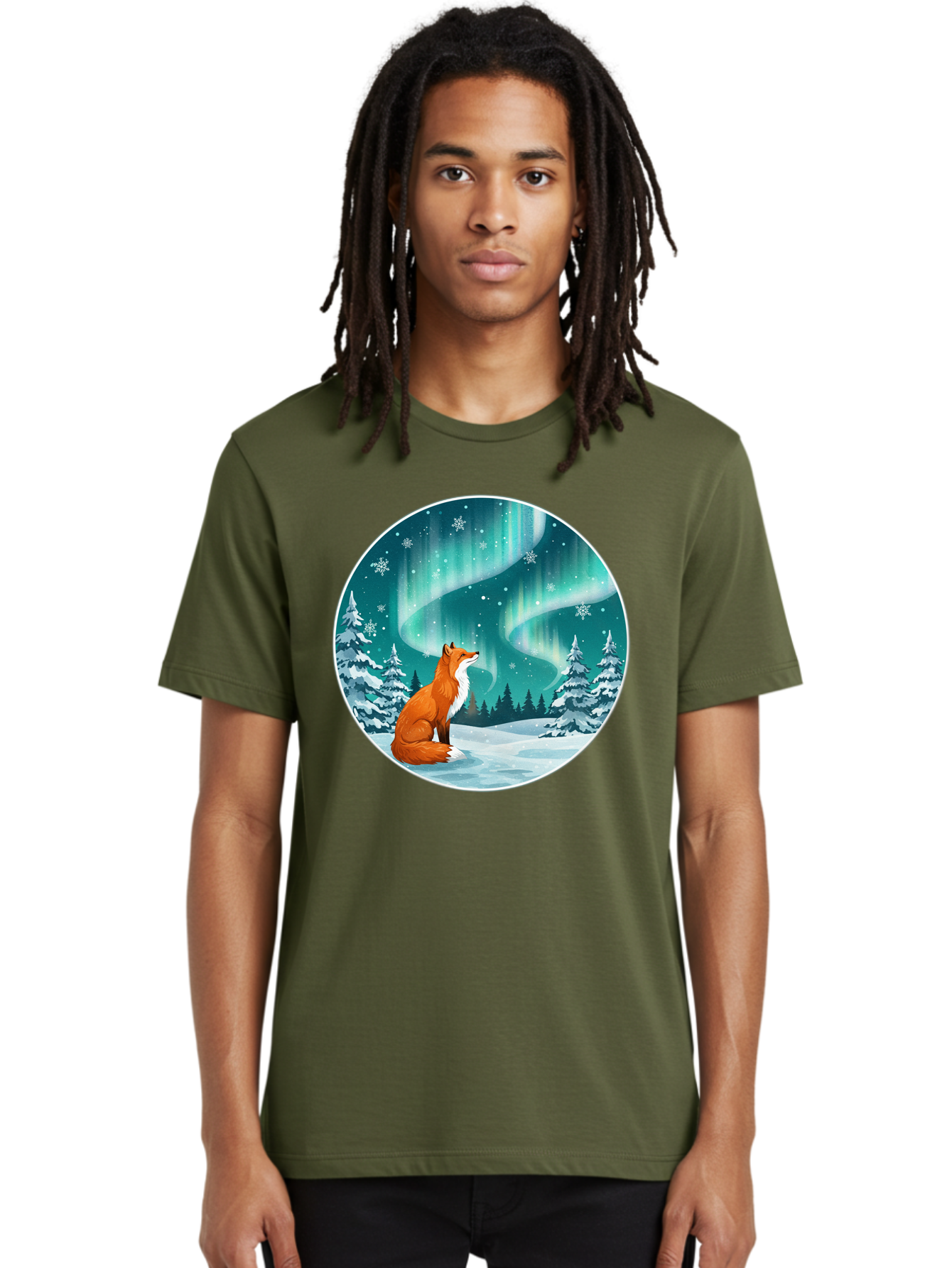 Fox-And-Northern-Lights Men'S Graphic Tee, 100% Cotton, Comfortable Casual Summer Wear, Machine Washable, Vintage Camera, Old Camera, Antique Camera, Black Camera, Classic Photography, Photography Equipment, Nostalgic Device, Film Camera, Baf105