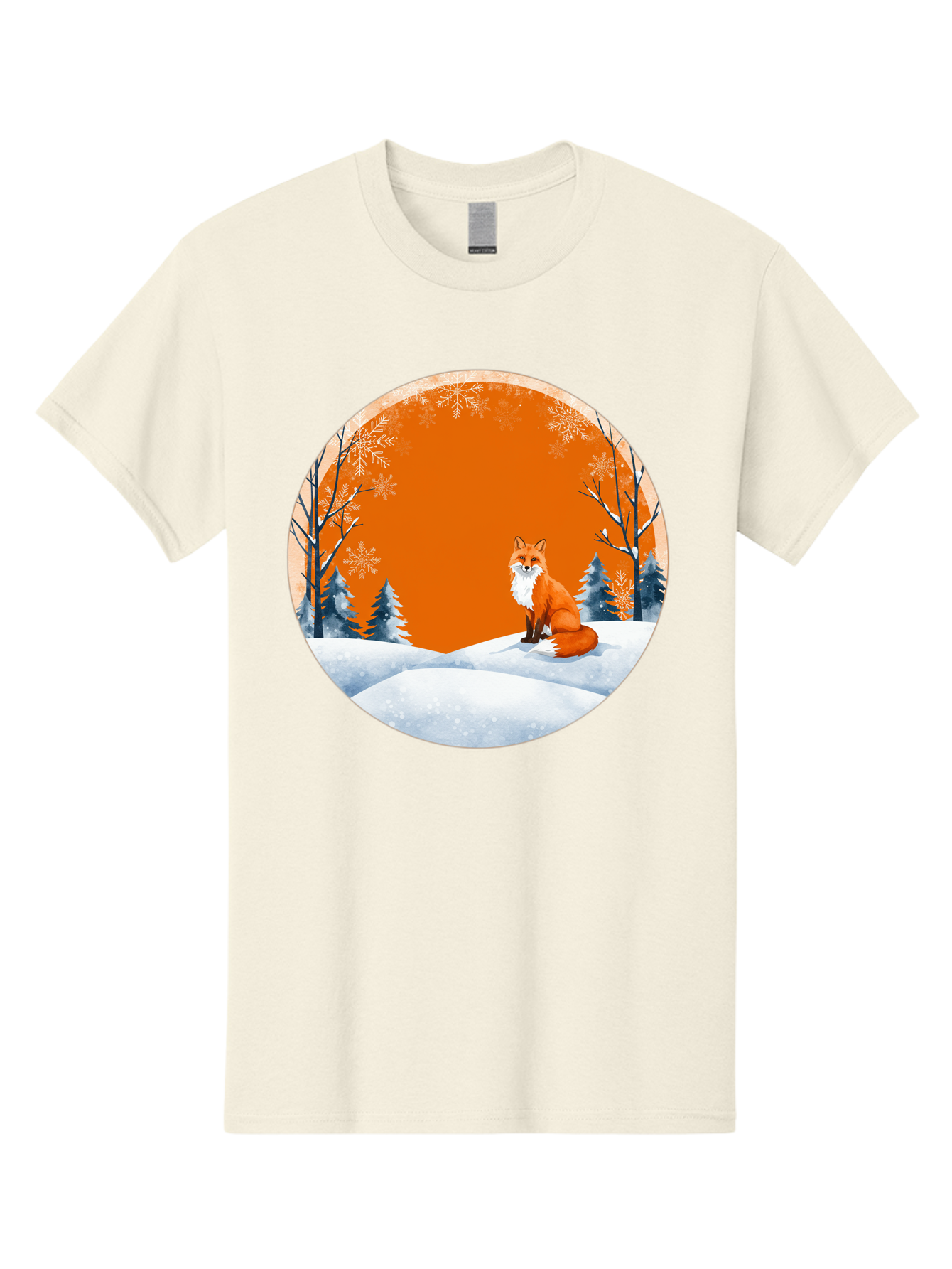 Fox-In-Winter-Scene Men'S Graphic Tee, 100% Cotton, Comfortable Casual Summer Wear, Machine Washable, Vintage Camera, Old Camera, Antique Camera, Black Camera, Classic Photography, Photography Equipment, Nostalgic Device, Film Camera, Baf111
