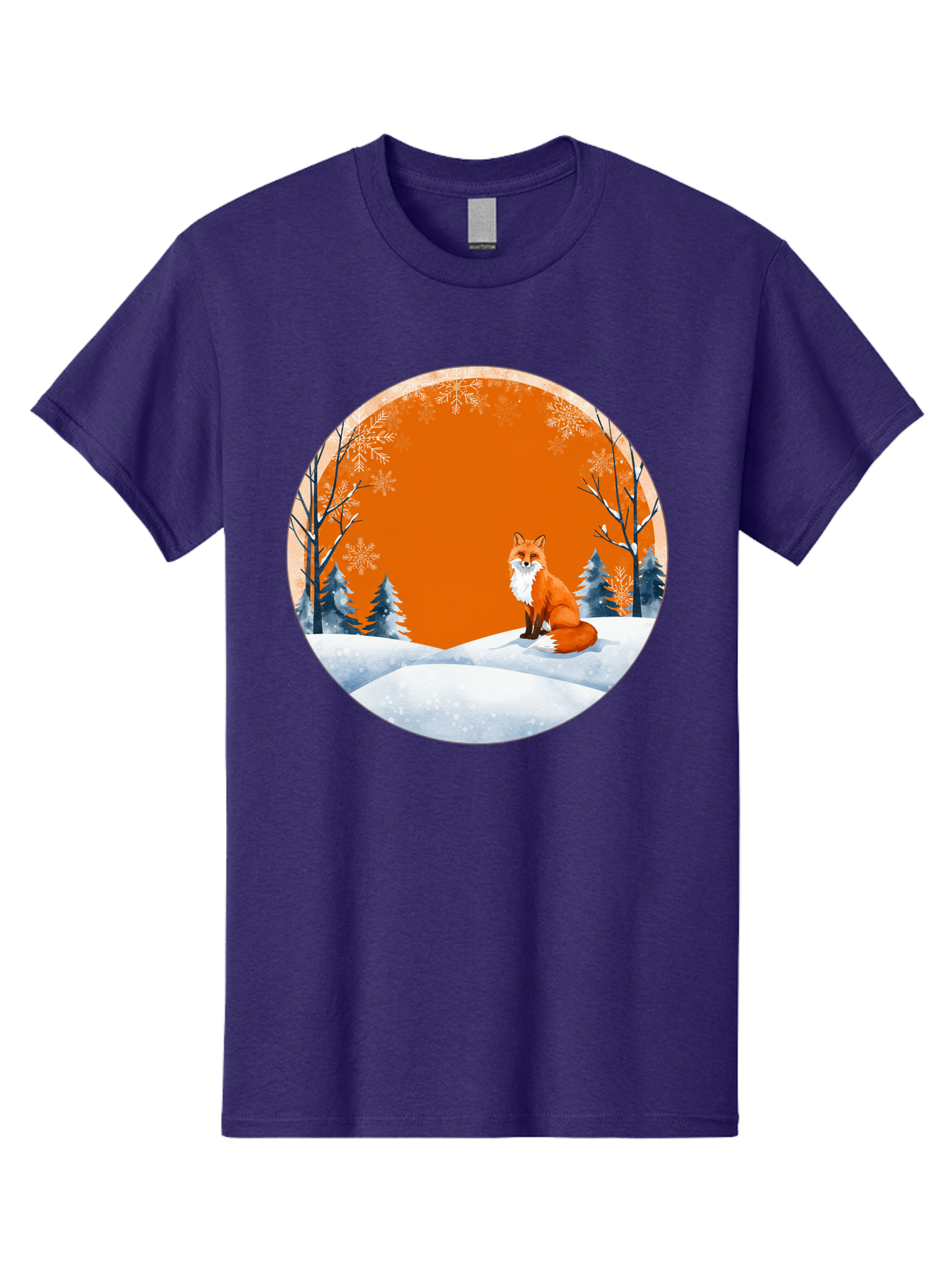 Fox-In-Winter-Scene Men'S Graphic Tee, 100% Cotton, Comfortable Casual Summer Wear, Machine Washable, Vintage Camera, Old Camera, Antique Camera, Black Camera, Classic Photography, Photography Equipment, Nostalgic Device, Film Camera, Baf111