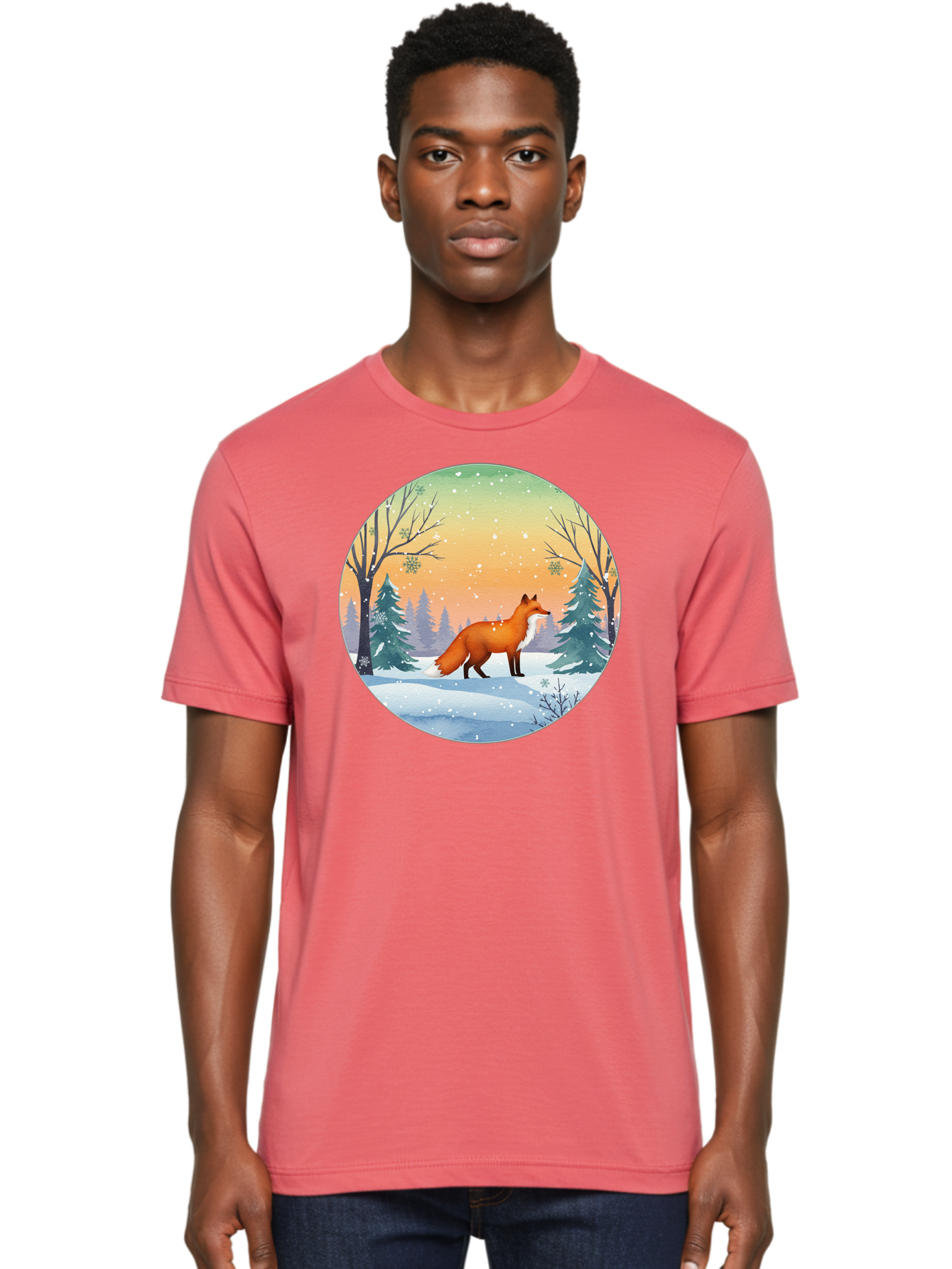 Fox-In-Winter Men'S Graphic Tee, 100% Cotton, Comfortable Casual Summer Wear, Machine Washable, Vintage Camera, Old Camera, Antique Camera, Black Camera, Classic Photography, Photography Equipment, Nostalgic Device, Film Camera, Camera Art Baf112