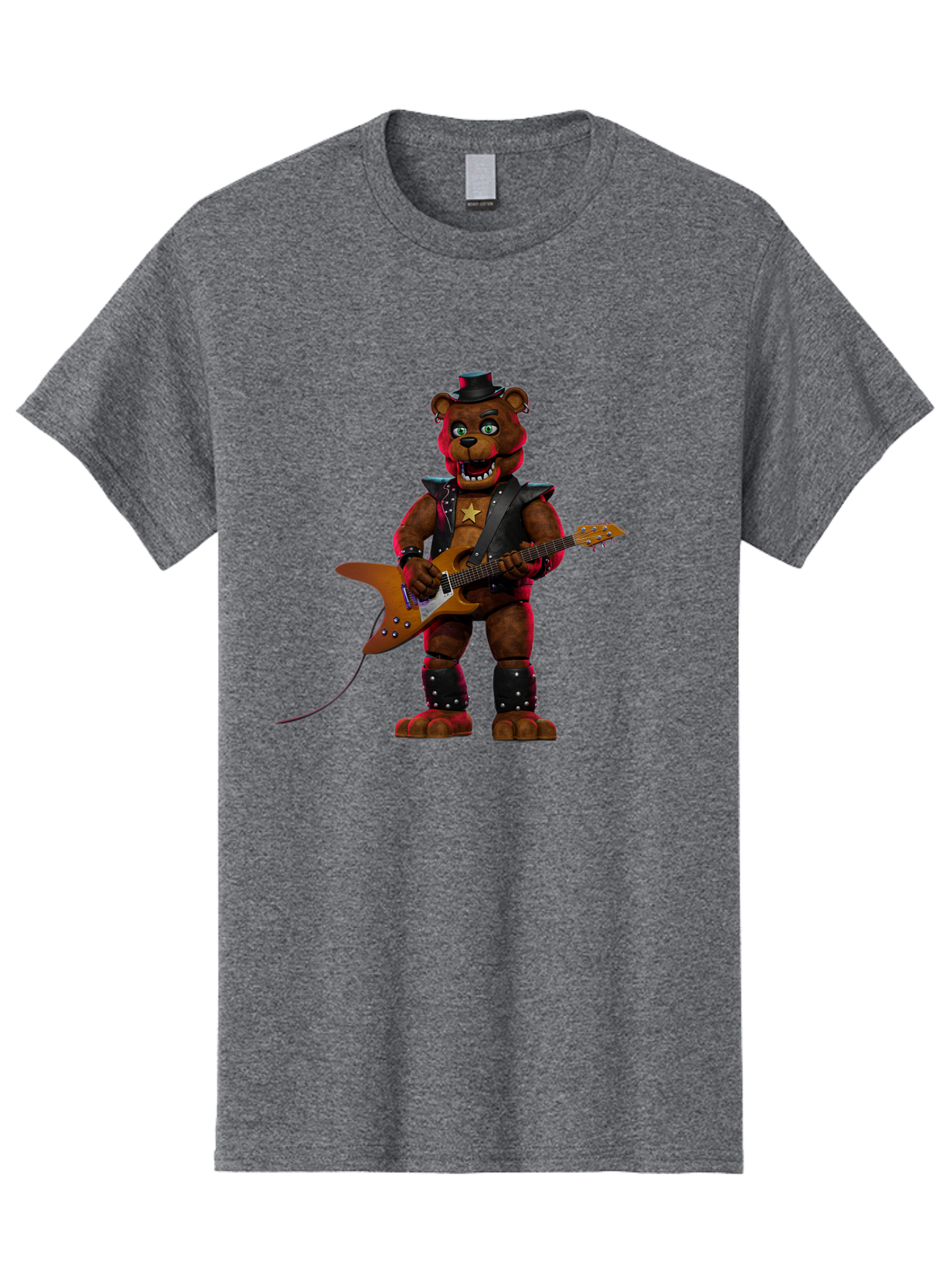 Freddy-Fazbear-1 Men'S Graphic Tee, 100% Cotton, Comfortable Casual Summer Wear, Machine Washable, Vintage Camera, Old Camera, Antique Camera, Black Camera, Classic Photography, Photography Equipment, Nostalgic Device, Film Camera, Camera Art Baf114