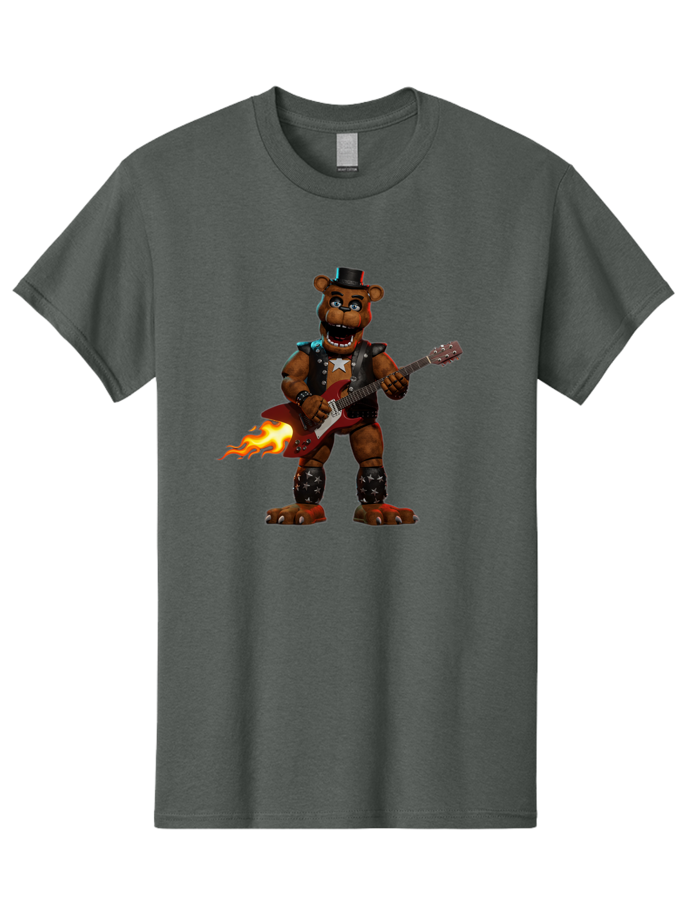 Freddy-Fazbear-3 Men'S Graphic Tee, 100% Cotton, Comfortable Casual Summer Wear, Machine Washable, Vintage Camera, Old Camera, Antique Camera, Black Camera, Classic Photography, Photography Equipment, Nostalgic Device, Film Camera, Camera Art Baf116