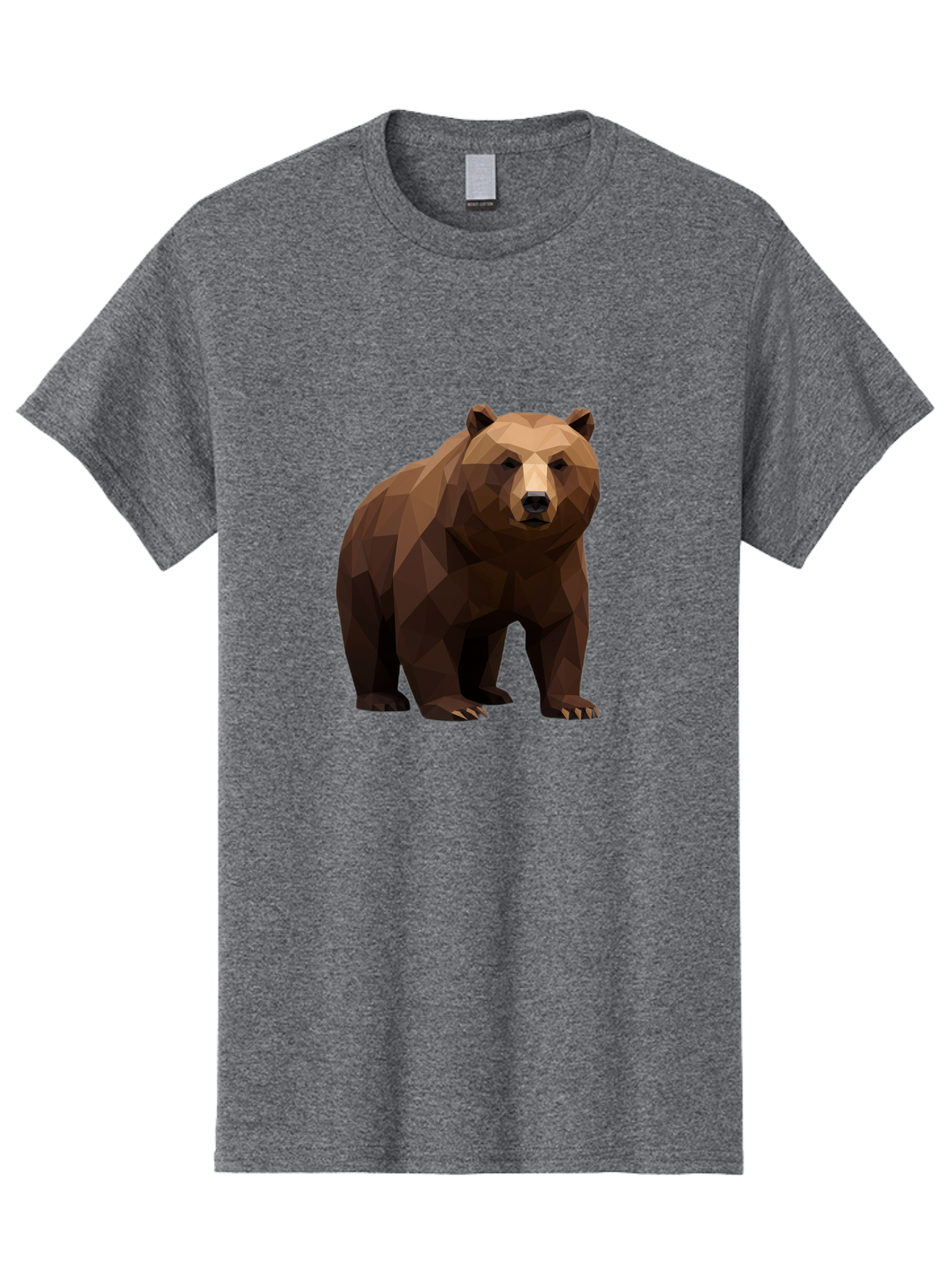 Geometric-Bear-2 Men'S Graphic Tee, 100% Cotton, Comfortable Casual Summer Wear, Machine Washable, Vintage Camera, Old Camera, Antique Camera, Black Camera, Classic Photography, Photography Equipment, Nostalgic Device, Film Camera, Camera Art Baf124