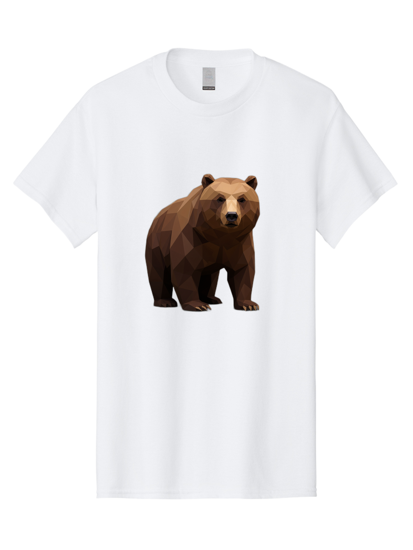 Geometric-Bear-2 Men'S Graphic Tee, 100% Cotton, Comfortable Casual Summer Wear, Machine Washable, Vintage Camera, Old Camera, Antique Camera, Black Camera, Classic Photography, Photography Equipment, Nostalgic Device, Film Camera, Camera Art Baf124