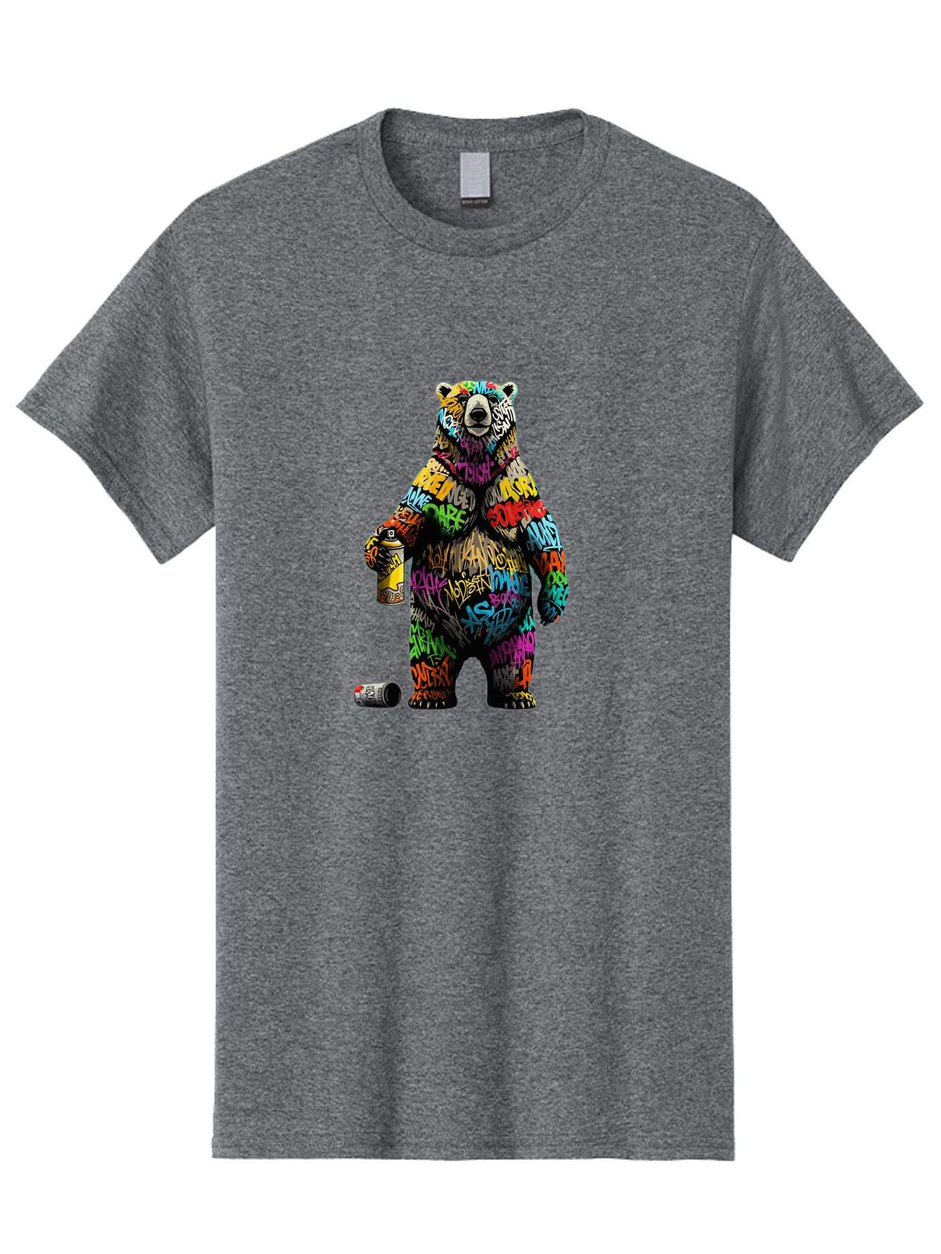 Graffiti-Bear Men'S Graphic Tee, 100% Cotton, Comfortable Casual Summer Wear, Machine Washable, Vintage Camera, Old Camera, Antique Camera, Black Camera, Classic Photography, Photography Equipment, Nostalgic Device, Film Camera, Camera Art Baf135