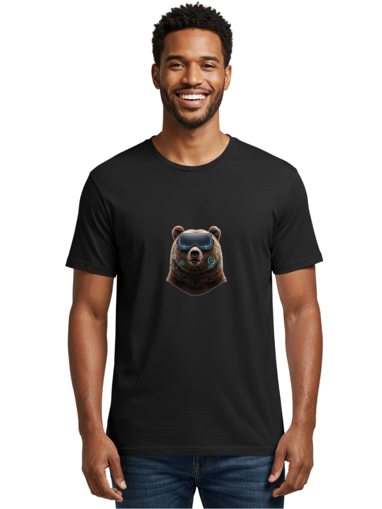 Grizzly-Vr Men'S Graphic Tee, 100% Cotton, Comfortable Casual Summer Wear, Machine Washable, Vintage Camera, Old Camera, Antique Camera, Black Camera, Classic Photography, Photography Equipment, Nostalgic Device, Film Camera, Camera Art Baf139