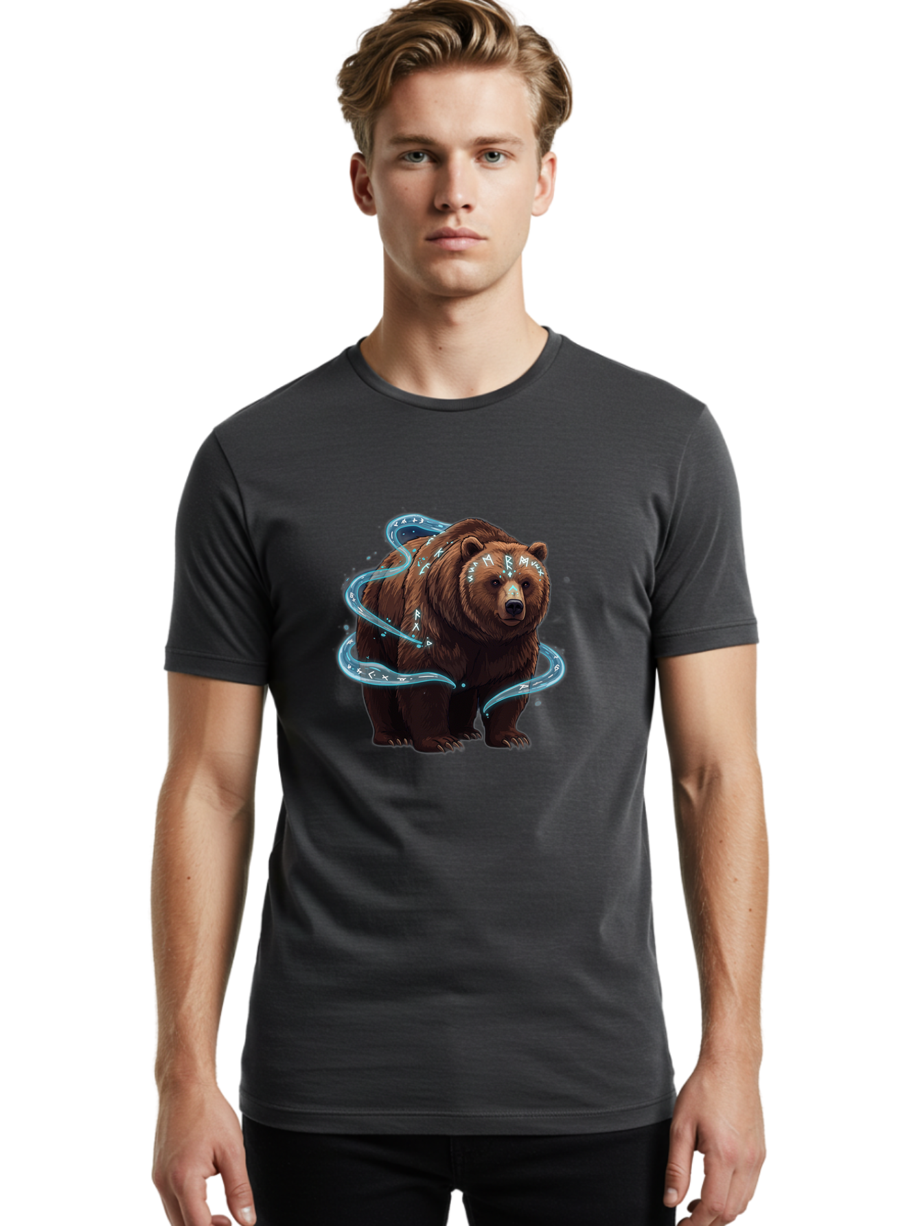 Hemmux-Bear Men'S Graphic Tee, 100% Cotton, Comfortable Casual Summer Wear, Machine Washable, Vintage Camera, Old Camera, Antique Camera, Black Camera, Classic Photography, Photography Equipment, Nostalgic Device, Film Camera, Camera Art Baf146