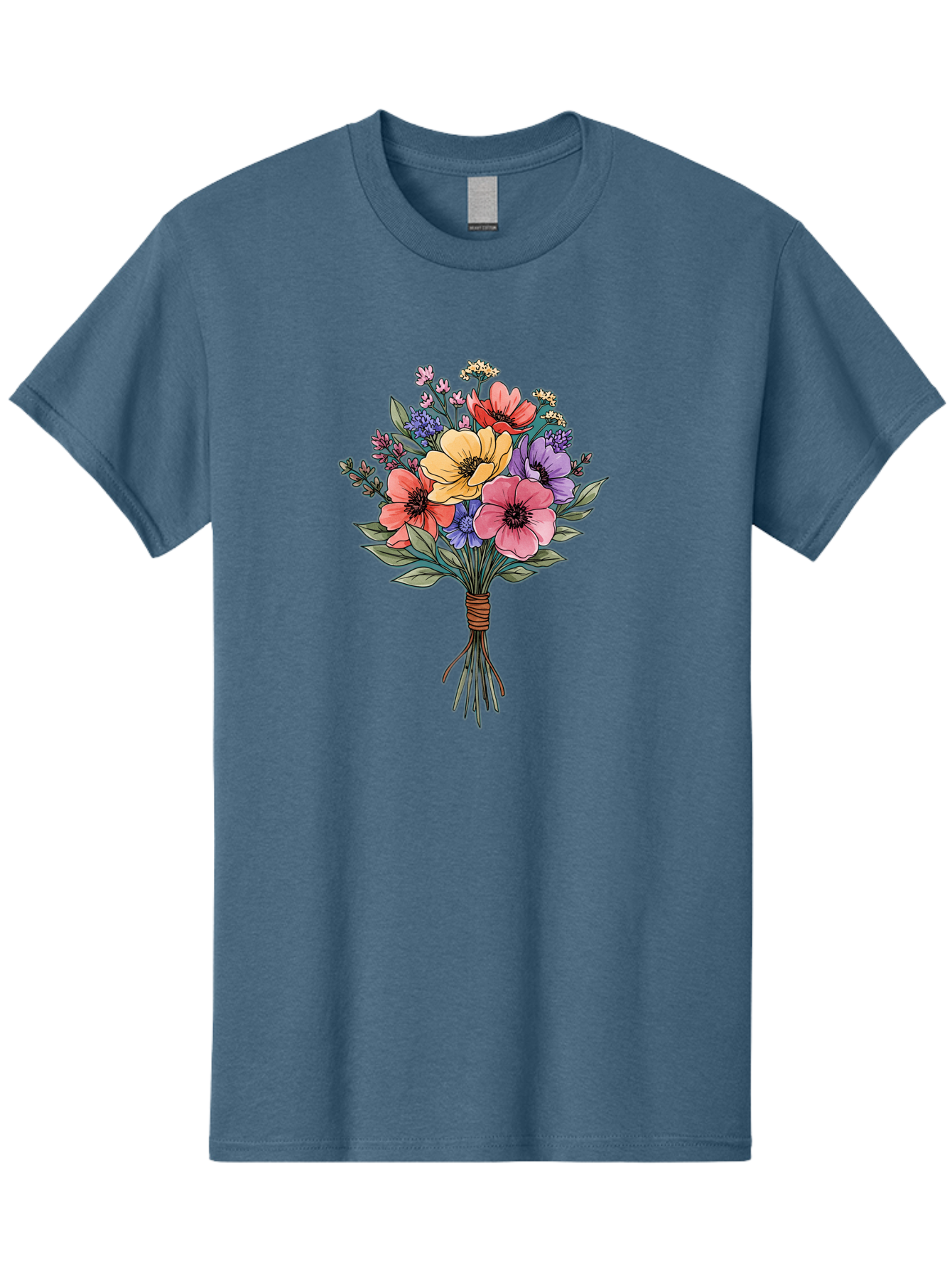 Illustrated-Flower-Bouquet Men'S Graphic Tee, 100% Cotton, Comfortable Casual Summer Wear, Machine Washable, Vintage Camera, Old Camera, Antique Camera, Black Camera, Classic Photography, Photography Equipment, Nostalgic Device, Film Camera, Baf150
