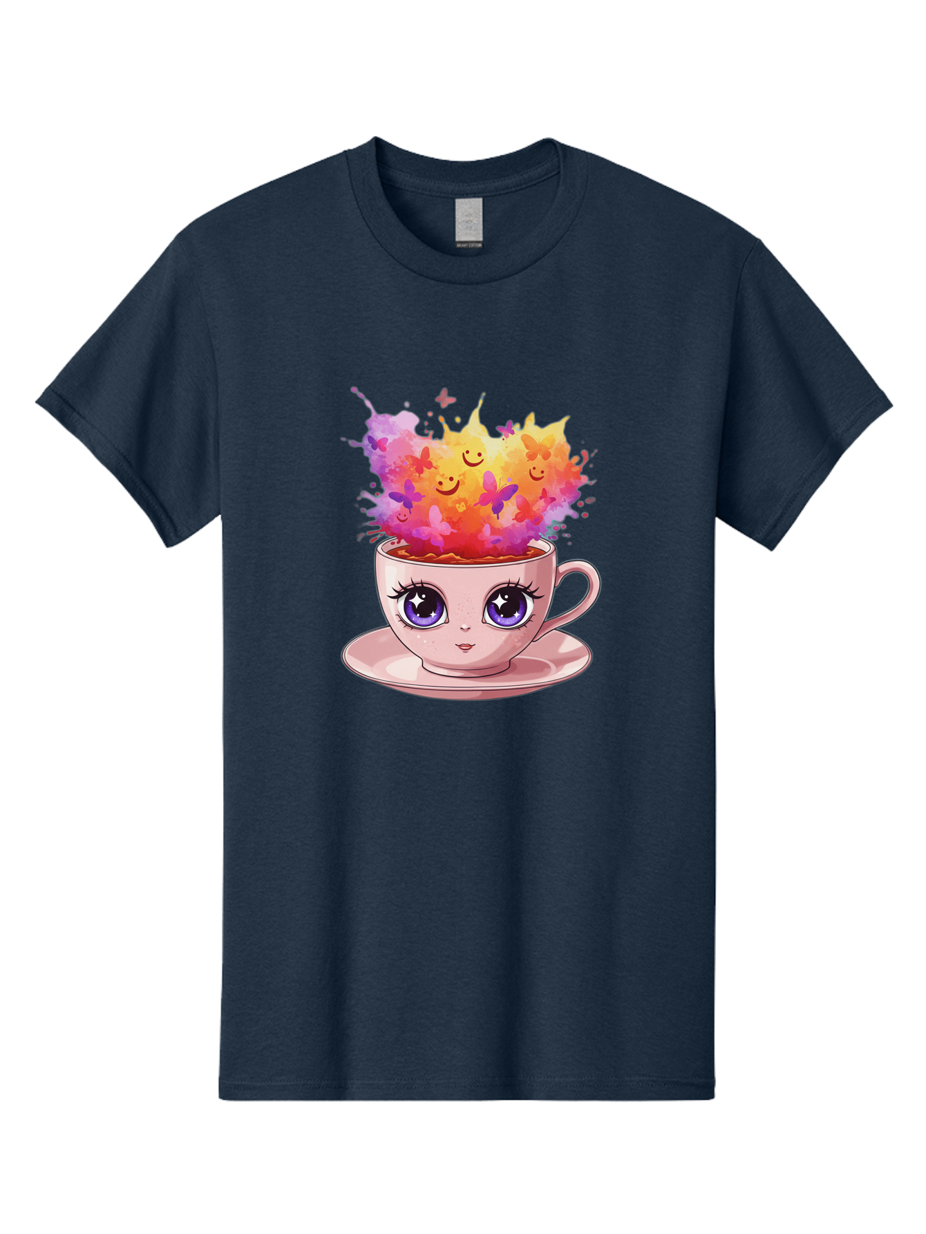 Kawaii-Coffee-Cup Men'S Graphic Tee, 100% Cotton, Comfortable Casual Summer Wear, Machine Washable, Vintage Camera, Old Camera, Antique Camera, Black Camera, Classic Photography, Photography Equipment, Nostalgic Device, Film Camera, Camera Art Baf158