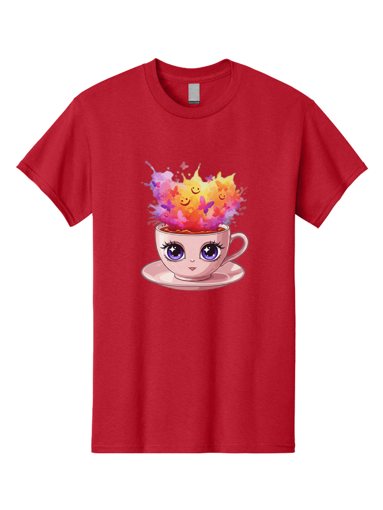 Kawaii-Coffee-Cup Men'S Graphic Tee, 100% Cotton, Comfortable Casual Summer Wear, Machine Washable, Vintage Camera, Old Camera, Antique Camera, Black Camera, Classic Photography, Photography Equipment, Nostalgic Device, Film Camera, Camera Art Baf158