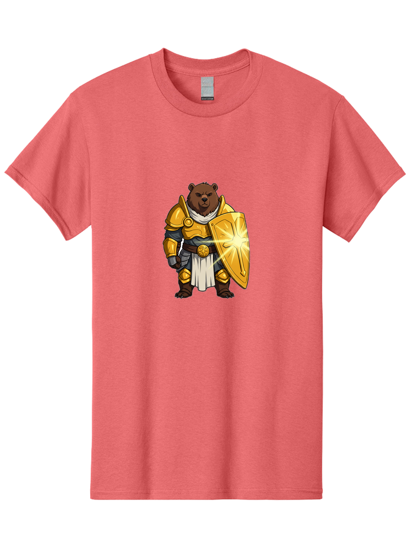 Knight-Bear-1 Men'S Graphic Tee, 100% Cotton, Comfortable Casual Summer Wear, Machine Washable, Vintage Camera, Old Camera, Antique Camera, Black Camera, Classic Photography, Photography Equipment, Nostalgic Device, Film Camera, Camera Art Baf165