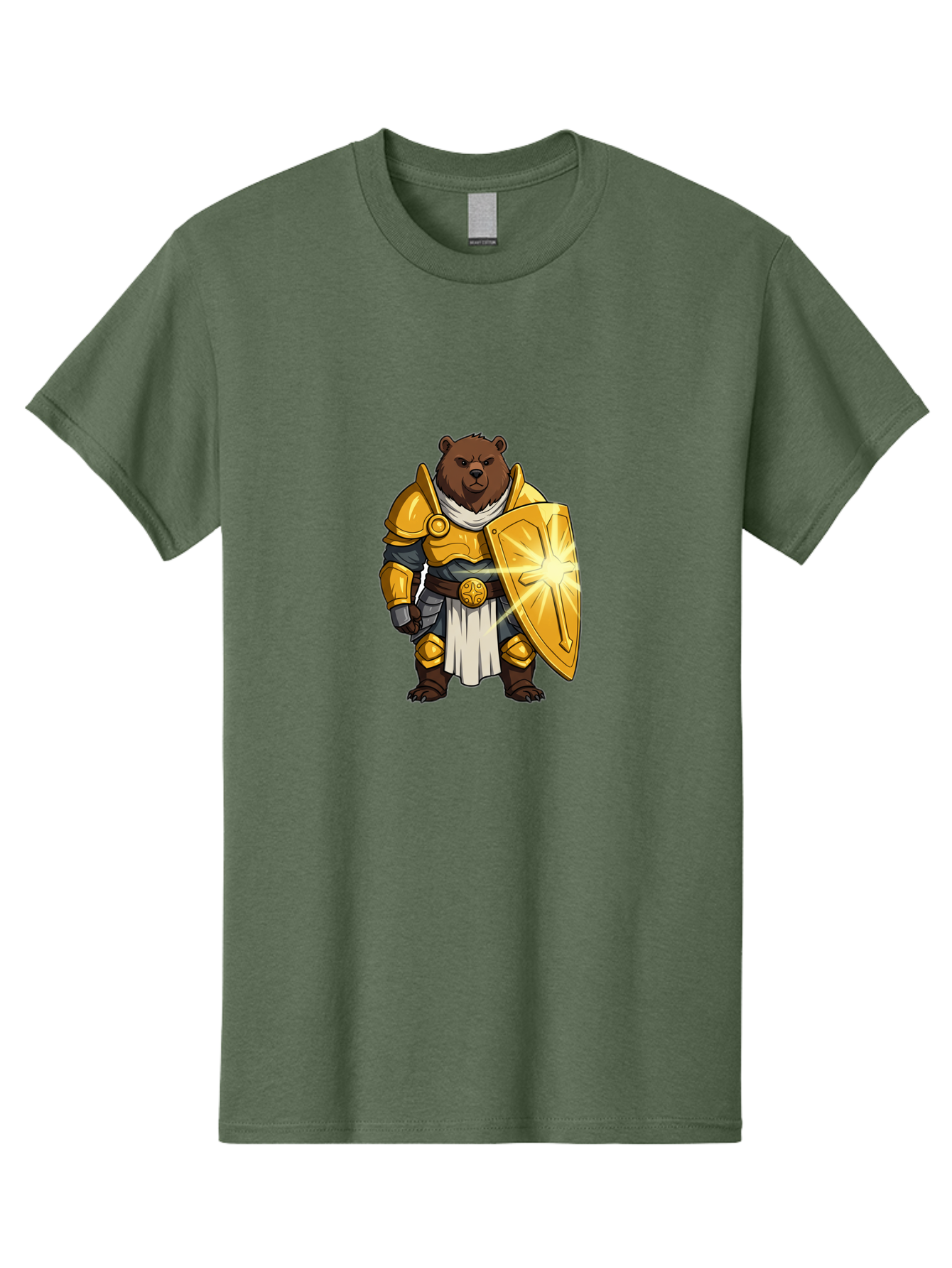 Knight-Bear-1 Men'S Graphic Tee, 100% Cotton, Comfortable Casual Summer Wear, Machine Washable, Vintage Camera, Old Camera, Antique Camera, Black Camera, Classic Photography, Photography Equipment, Nostalgic Device, Film Camera, Camera Art Baf165