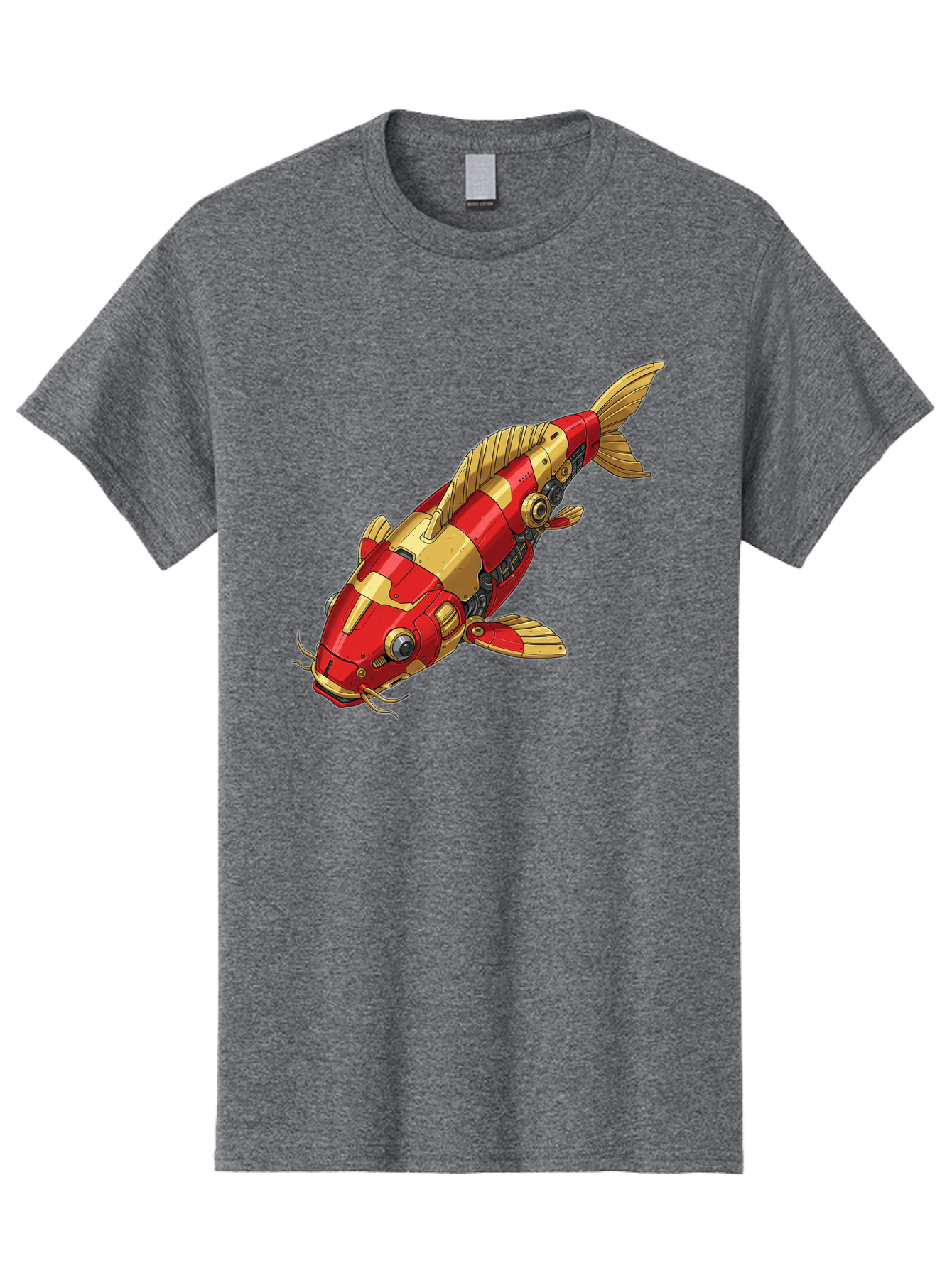 Koi-Fish-Robot Men'S Graphic Tee, 100% Cotton, Comfortable Casual Summer Wear, Machine Washable, Vintage Camera, Old Camera, Antique Camera, Black Camera, Classic Photography, Photography Equipment, Nostalgic Device, Film Camera, Camera Art Baf173