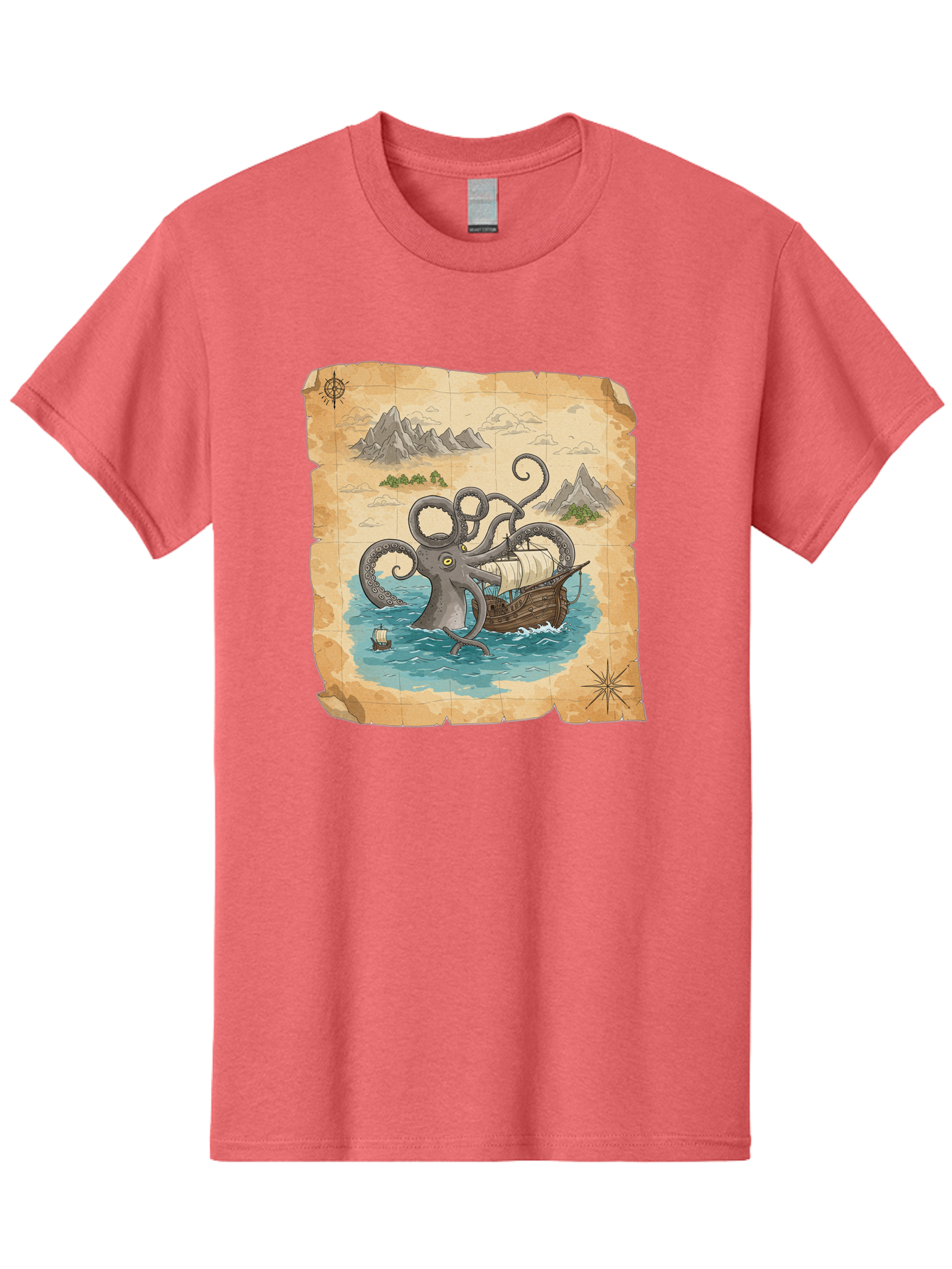 Kraken-Attack Men'S Graphic Tee, 100% Cotton, Comfortable Casual Summer Wear, Machine Washable, Vintage Camera, Old Camera, Antique Camera, Black Camera, Classic Photography, Photography Equipment, Nostalgic Device, Film Camera, Camera Art Baf175