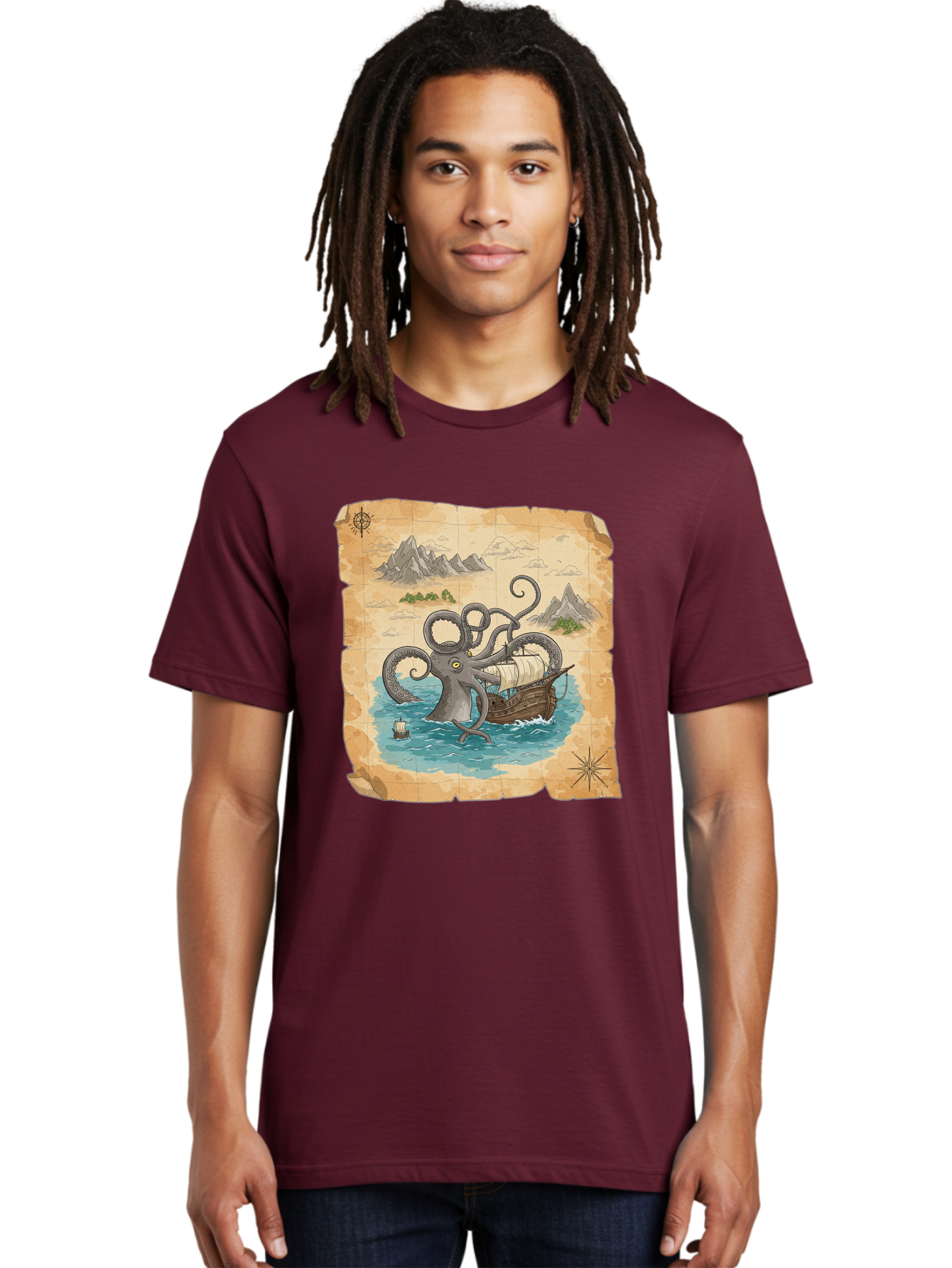 Kraken-Attack Men'S Graphic Tee, 100% Cotton, Comfortable Casual Summer Wear, Machine Washable, Vintage Camera, Old Camera, Antique Camera, Black Camera, Classic Photography, Photography Equipment, Nostalgic Device, Film Camera, Camera Art Baf175