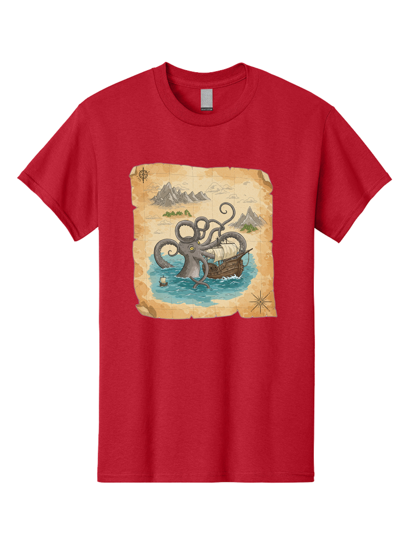 Kraken-Attack Men'S Graphic Tee, 100% Cotton, Comfortable Casual Summer Wear, Machine Washable, Vintage Camera, Old Camera, Antique Camera, Black Camera, Classic Photography, Photography Equipment, Nostalgic Device, Film Camera, Camera Art Baf175