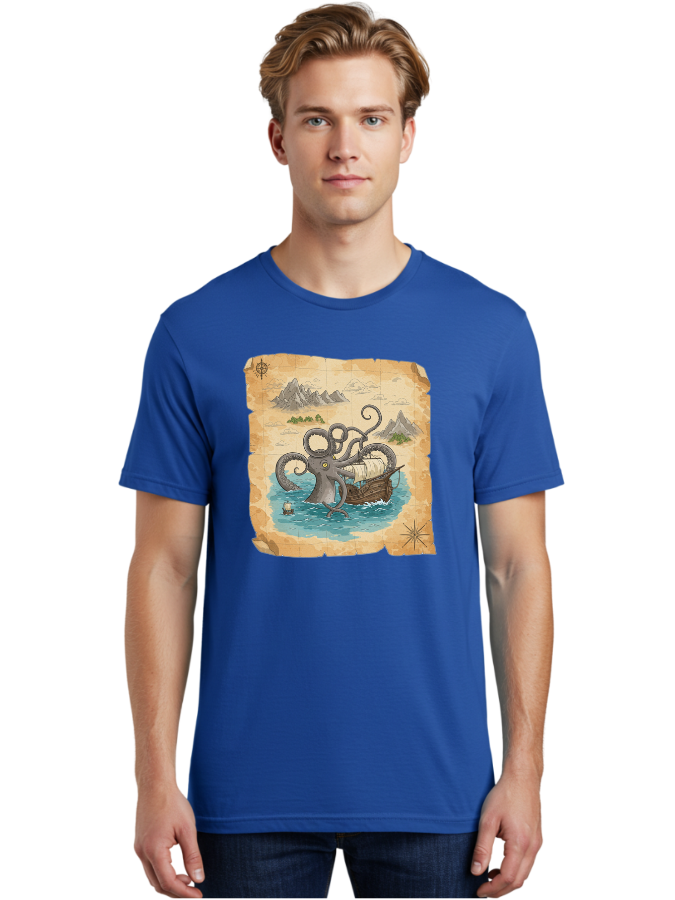 Kraken-Attack Men'S Graphic Tee, 100% Cotton, Comfortable Casual Summer Wear, Machine Washable, Vintage Camera, Old Camera, Antique Camera, Black Camera, Classic Photography, Photography Equipment, Nostalgic Device, Film Camera, Camera Art Baf175