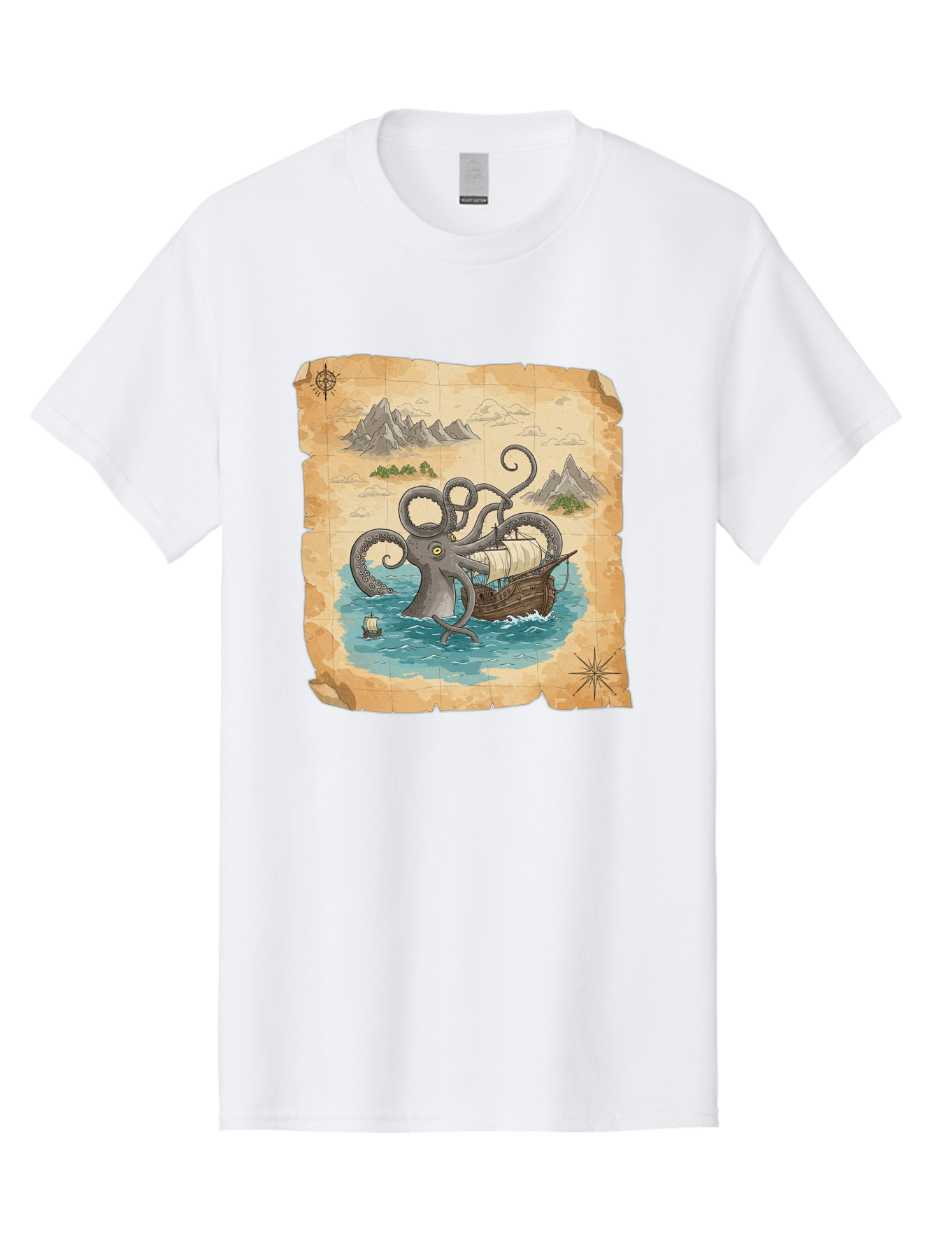 Kraken-Attack Men'S Graphic Tee, 100% Cotton, Comfortable Casual Summer Wear, Machine Washable, Vintage Camera, Old Camera, Antique Camera, Black Camera, Classic Photography, Photography Equipment, Nostalgic Device, Film Camera, Camera Art Baf175