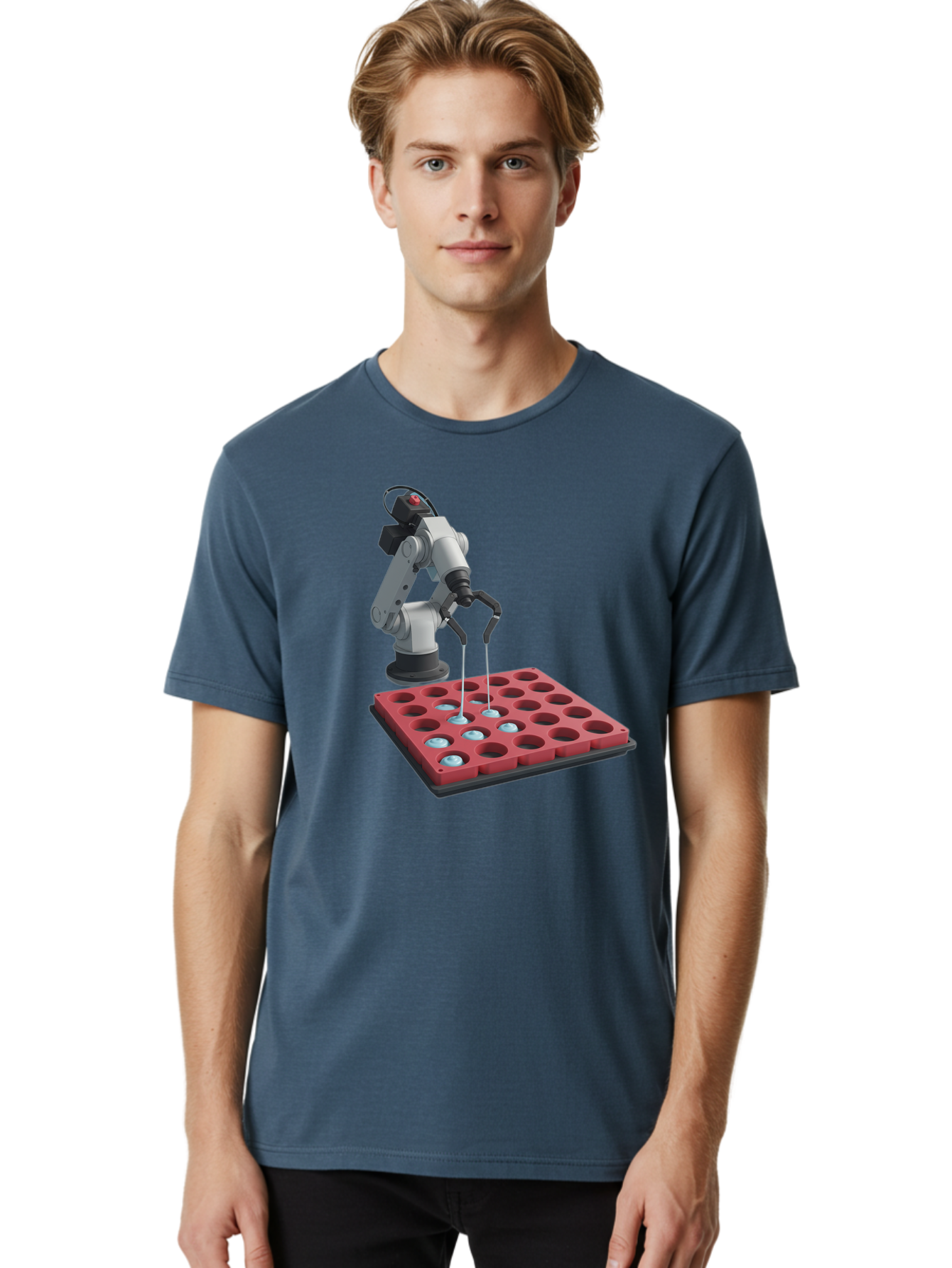 Laboratory-Robot-Arm Men'S Graphic Tee, 100% Cotton, Comfortable Casual Summer Wear, Machine Washable, Vintage Camera, Old Camera, Antique Camera, Black Camera, Classic Photography, Photography Equipment, Nostalgic Device, Film Camera, Baf180