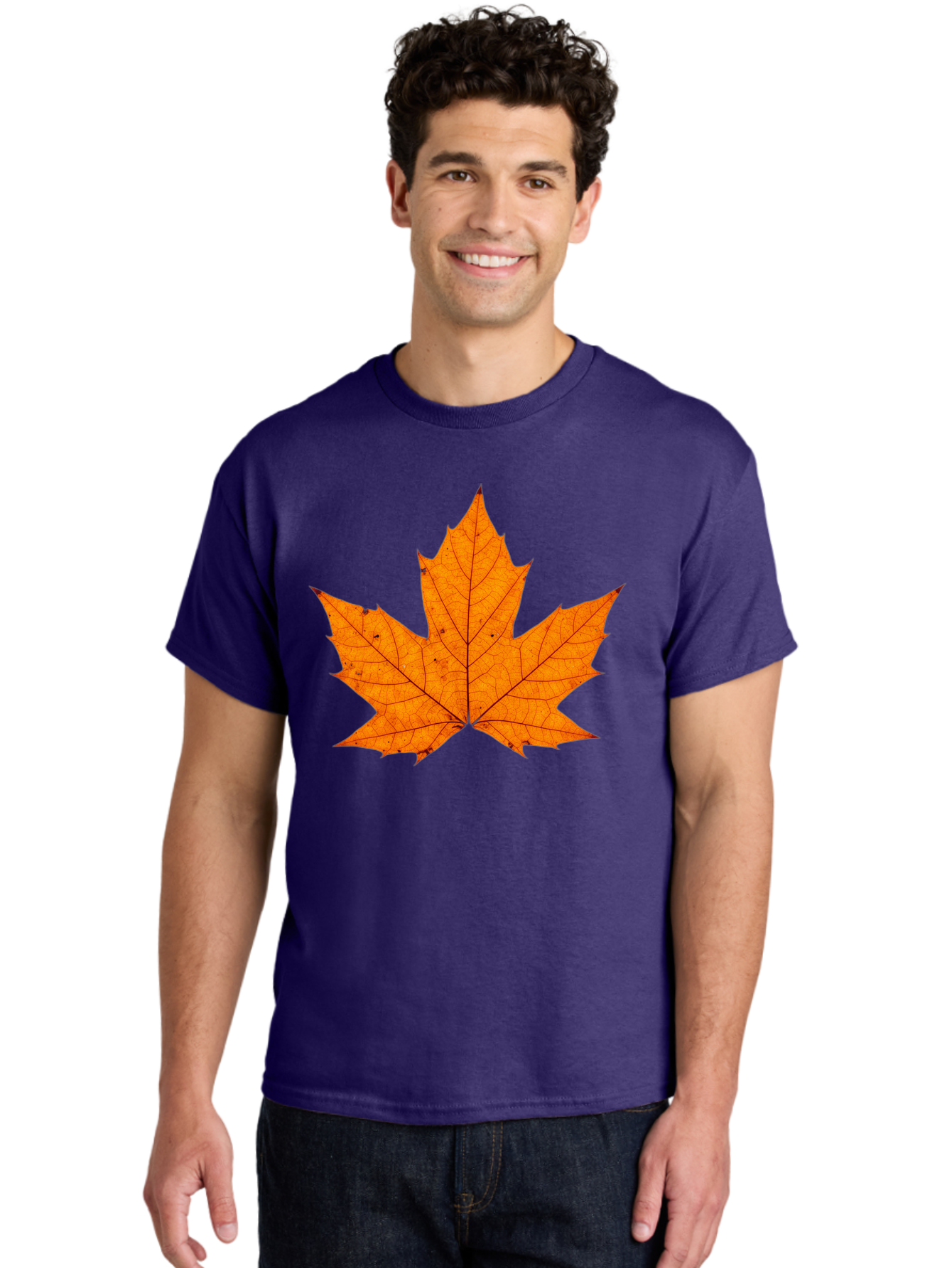Maple-Leaf-2 Men'S Graphic Tee, 100% Cotton, Comfortable Casual Summer Wear, Machine Washable, Vintage Camera, Old Camera, Antique Camera, Black Camera, Classic Photography, Photography Equipment, Nostalgic Device, Film Camera, Camera Art Baf202