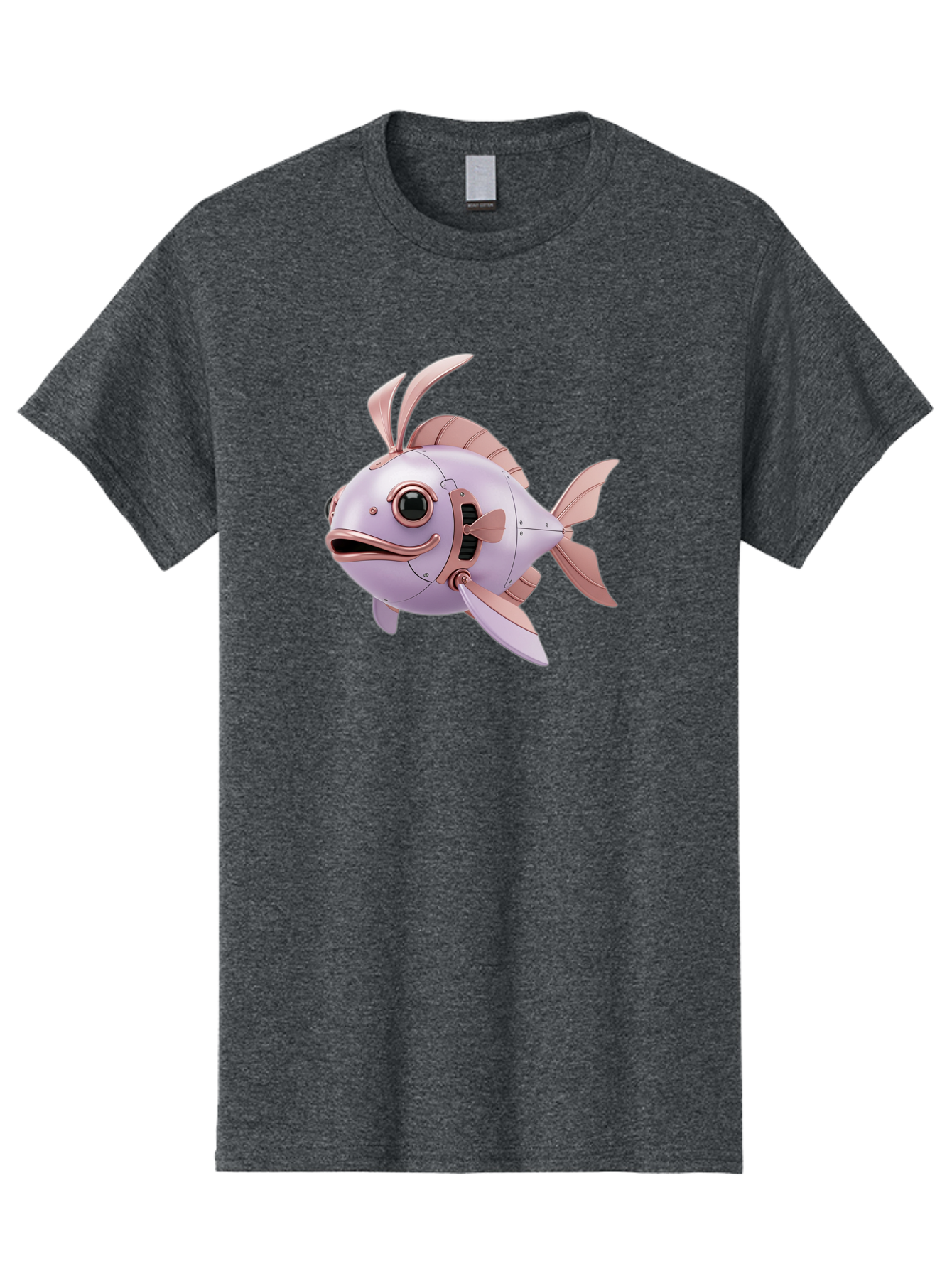 Mechanical-Fish Men'S Graphic Tee, 100% Cotton, Comfortable Casual Summer Wear, Machine Washable, Vintage Camera, Old Camera, Antique Camera, Black Camera, Classic Photography, Photography Equipment, Nostalgic Device, Film Camera, Camera Art Baf205