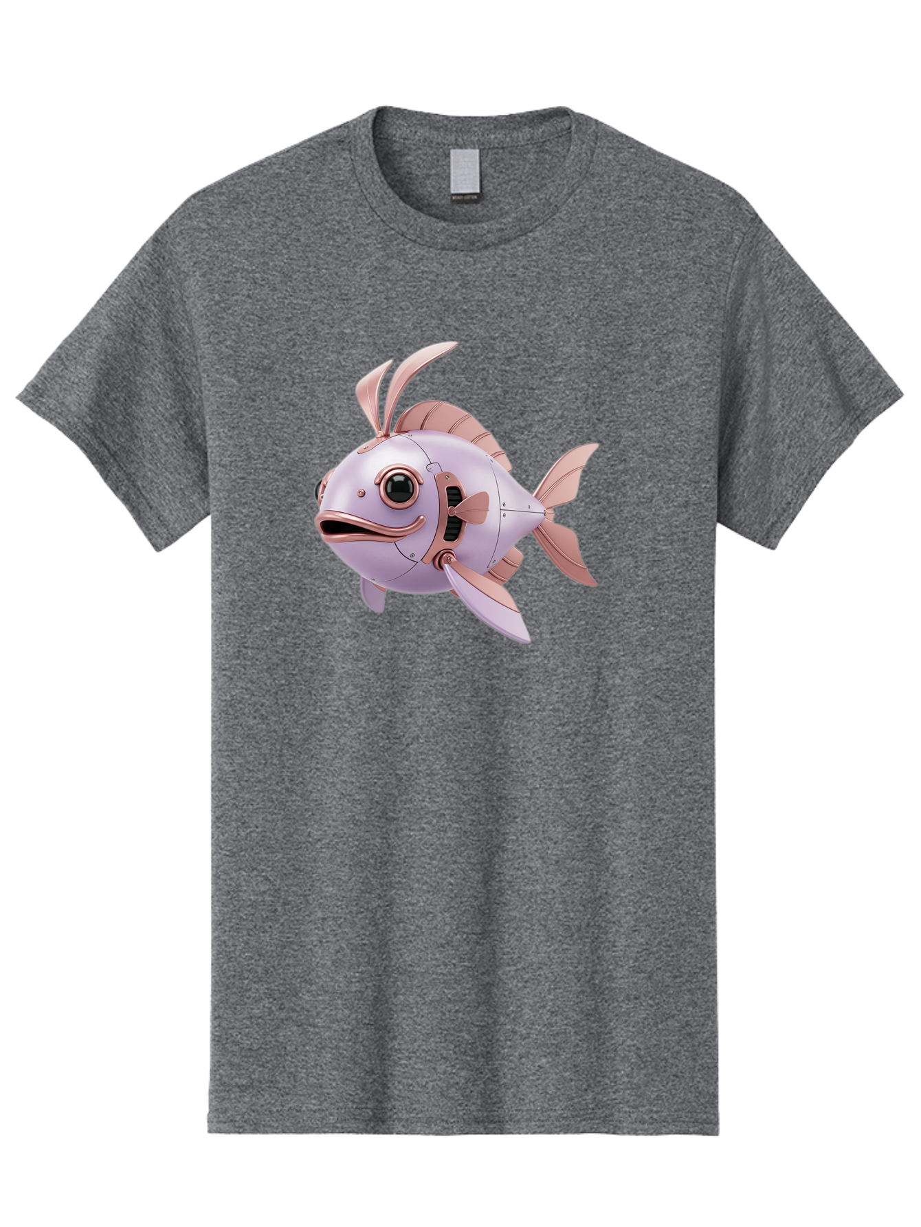 Mechanical-Fish Men'S Graphic Tee, 100% Cotton, Comfortable Casual Summer Wear, Machine Washable, Vintage Camera, Old Camera, Antique Camera, Black Camera, Classic Photography, Photography Equipment, Nostalgic Device, Film Camera, Camera Art Baf205