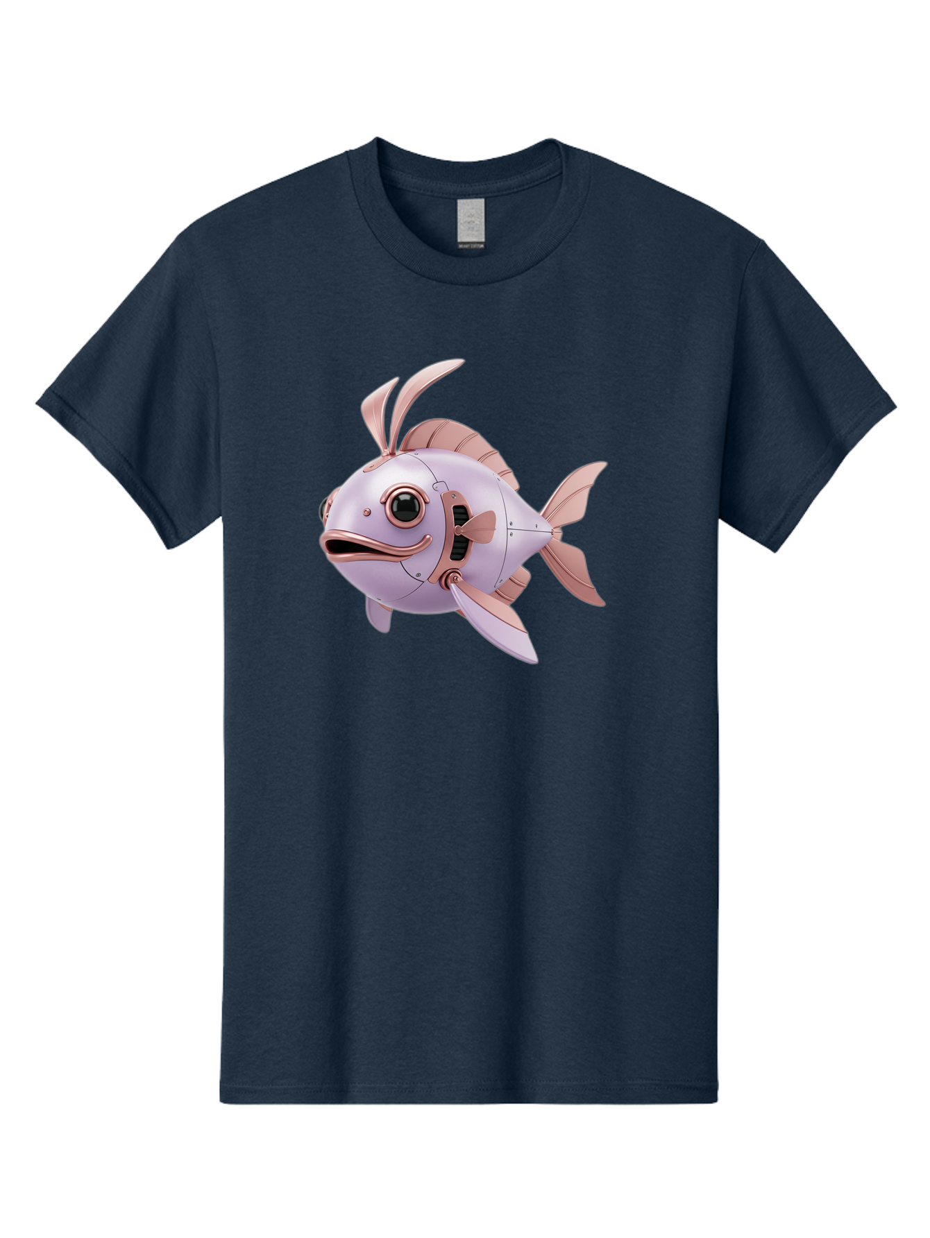Mechanical-Fish Men'S Graphic Tee, 100% Cotton, Comfortable Casual Summer Wear, Machine Washable, Vintage Camera, Old Camera, Antique Camera, Black Camera, Classic Photography, Photography Equipment, Nostalgic Device, Film Camera, Camera Art Baf205