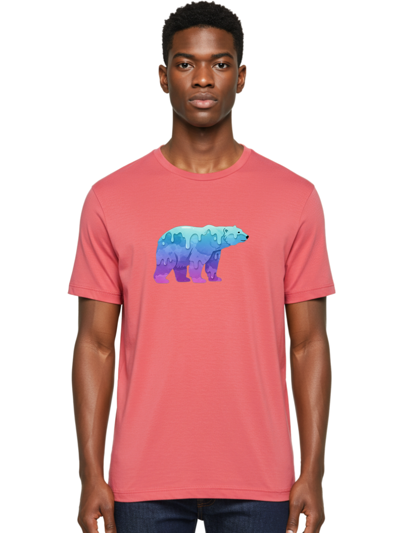 Melting-Polar-Bear-2 Men'S Graphic Tee, 100% Cotton, Comfortable Casual Summer Wear, Machine Washable, Vintage Camera, Old Camera, Antique Camera, Black Camera, Classic Photography, Photography Equipment, Nostalgic Device, Film Camera, Baf210